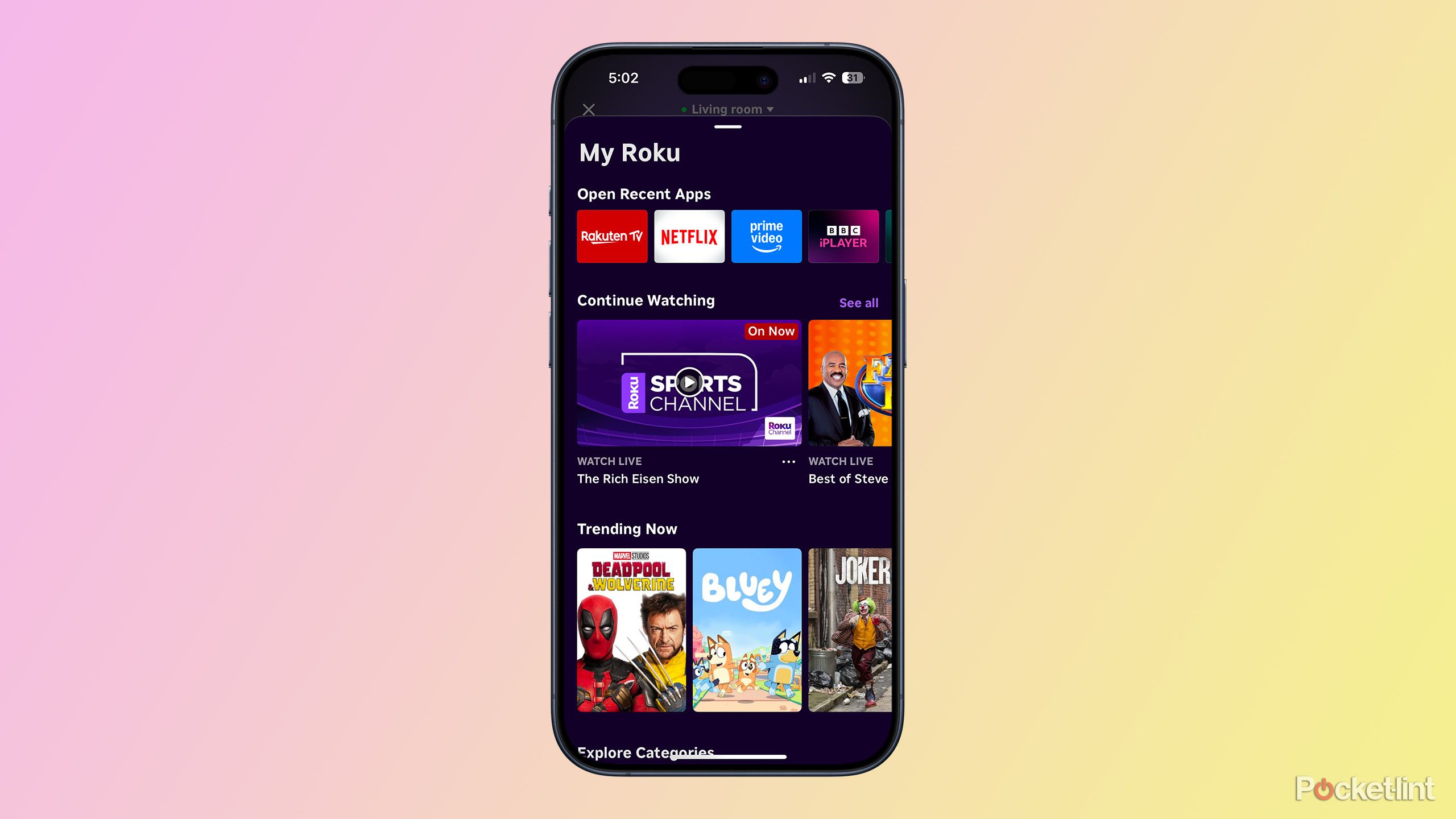How do I use my Apple Watch to control my Roku?