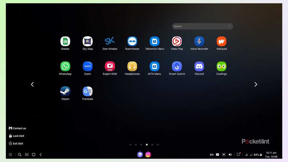 DeX Desktop icons