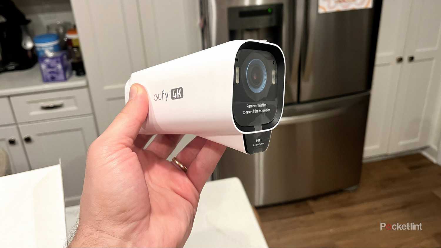 eufyCam S3 Pro being held