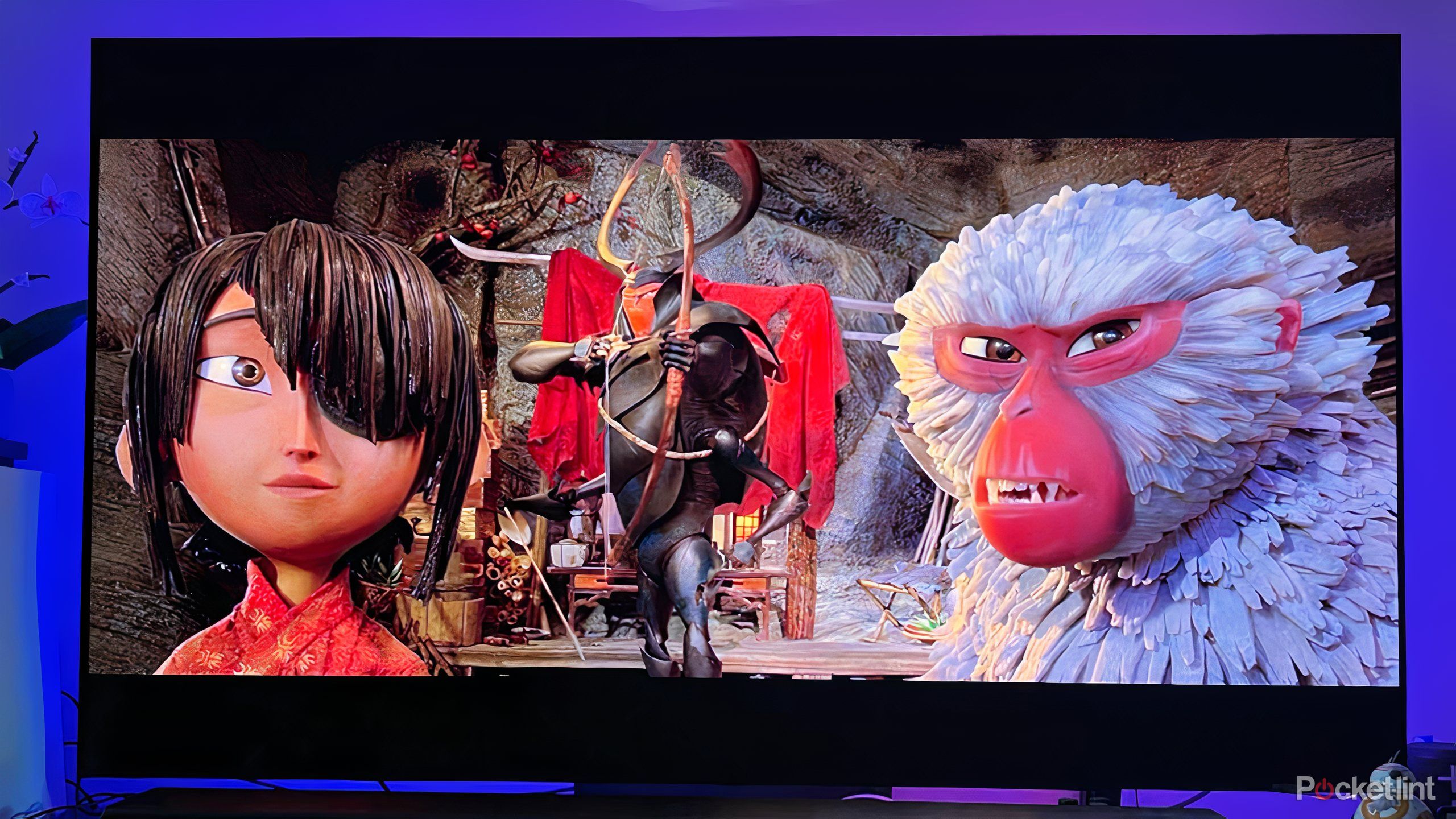Screenshot of movie Kubo and the Two Strings on OLED TV