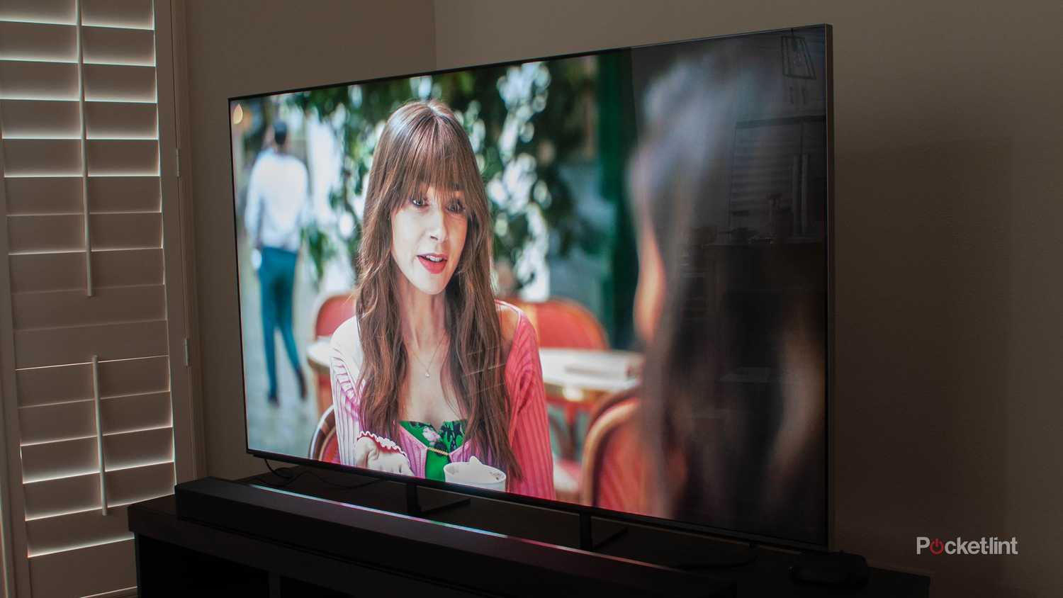 The Sony Bravia 9 with a soundbar.