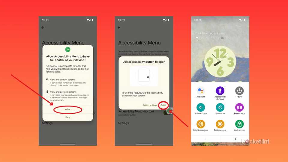 Accessibility Button Android How to turn on an Android phone without a functioning power button