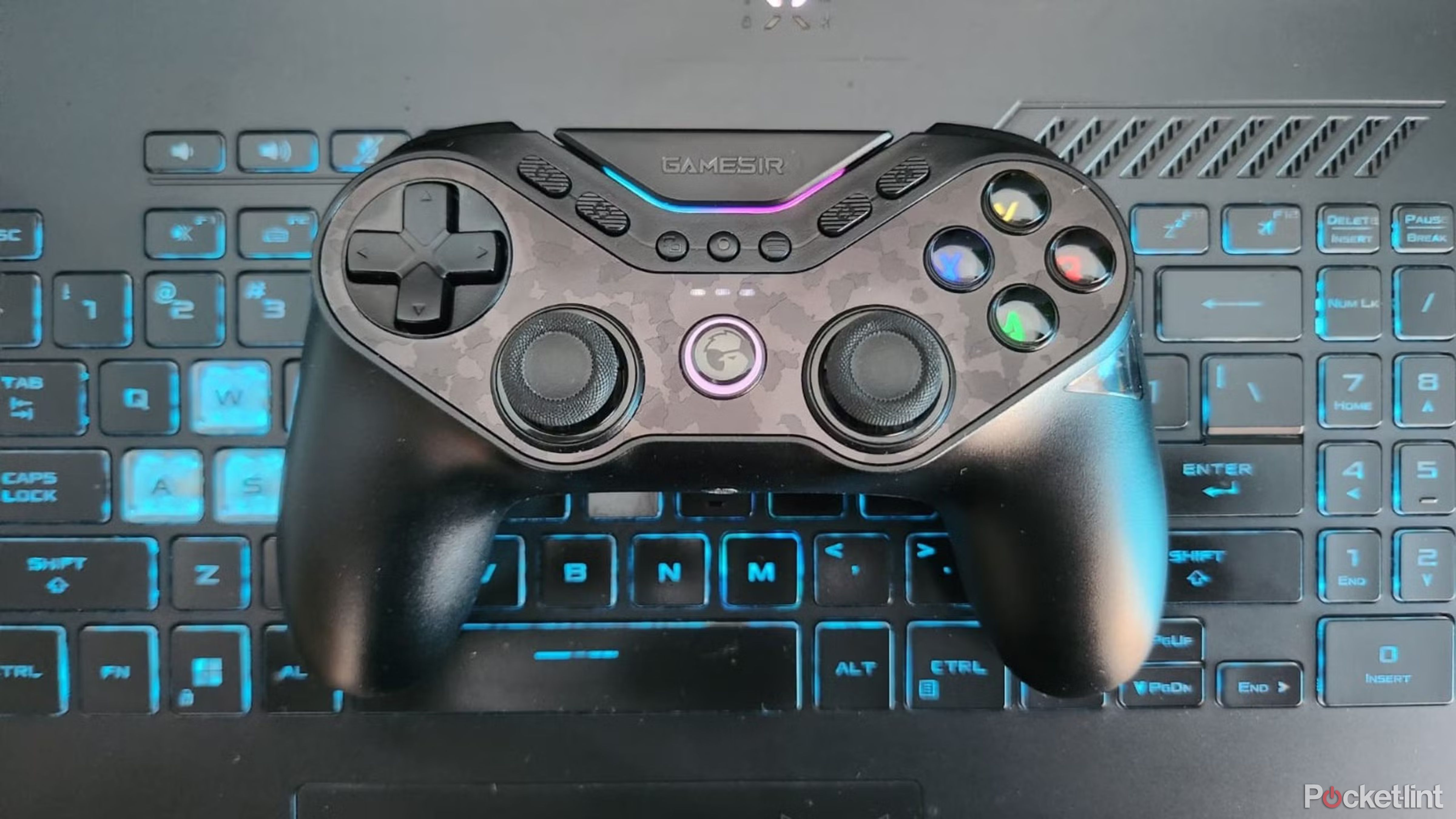 GameSir Tarantula Pro on a keyboard. 