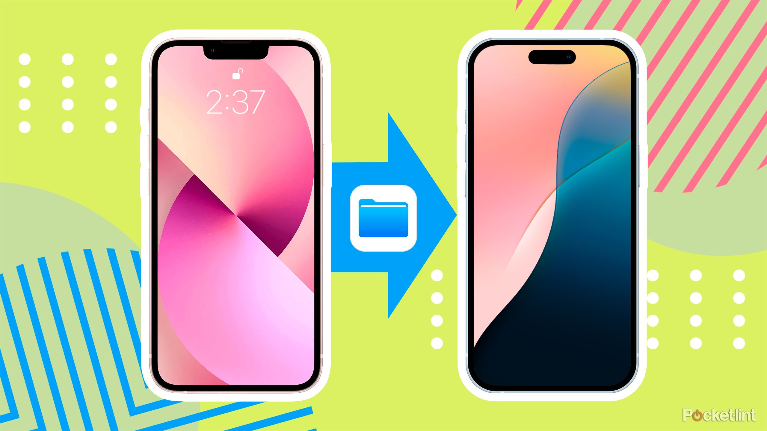 How I transfer all my old files to a new iPhone.