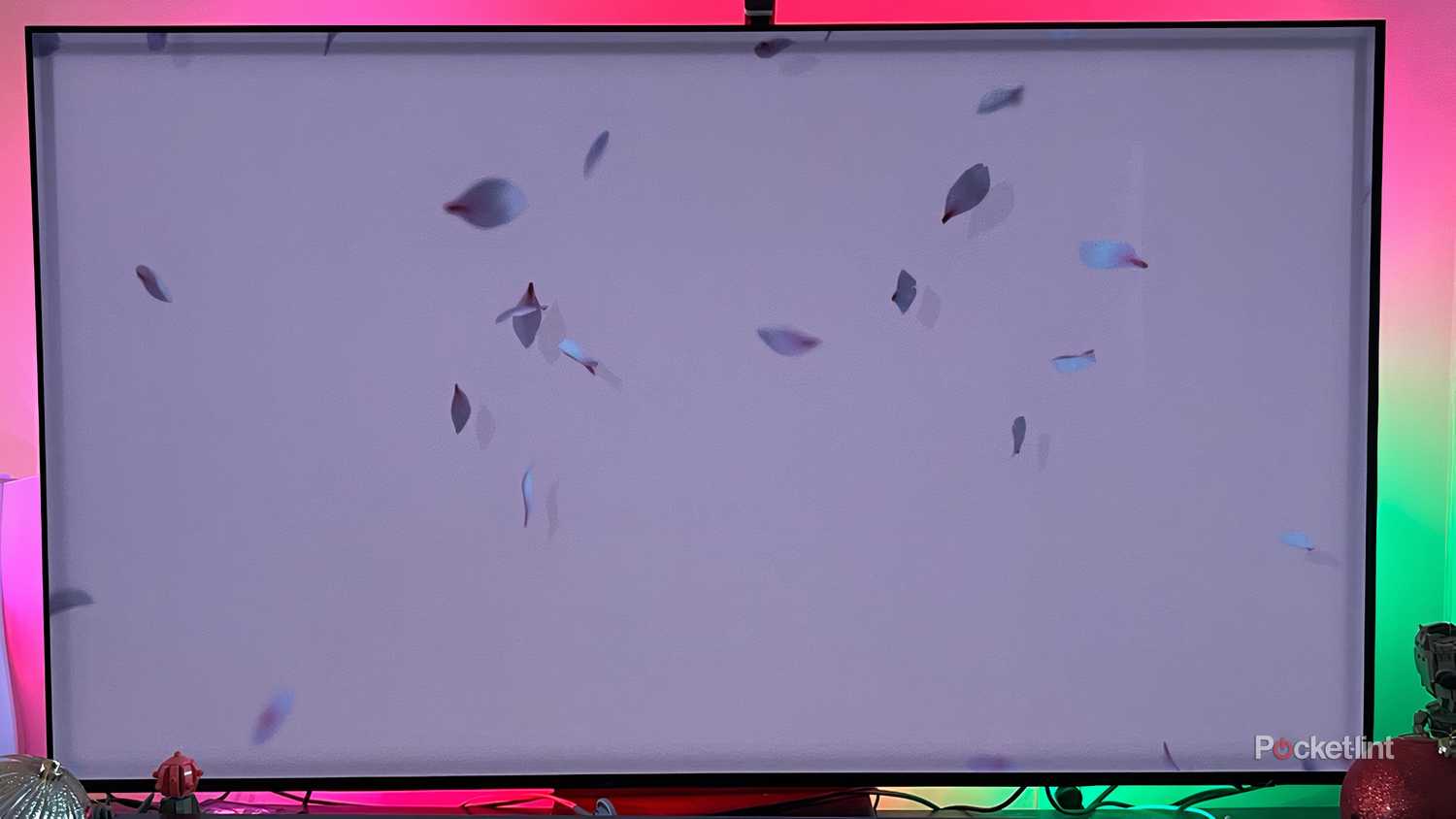 Samsung OLED Smart TV in Ambient Mode.