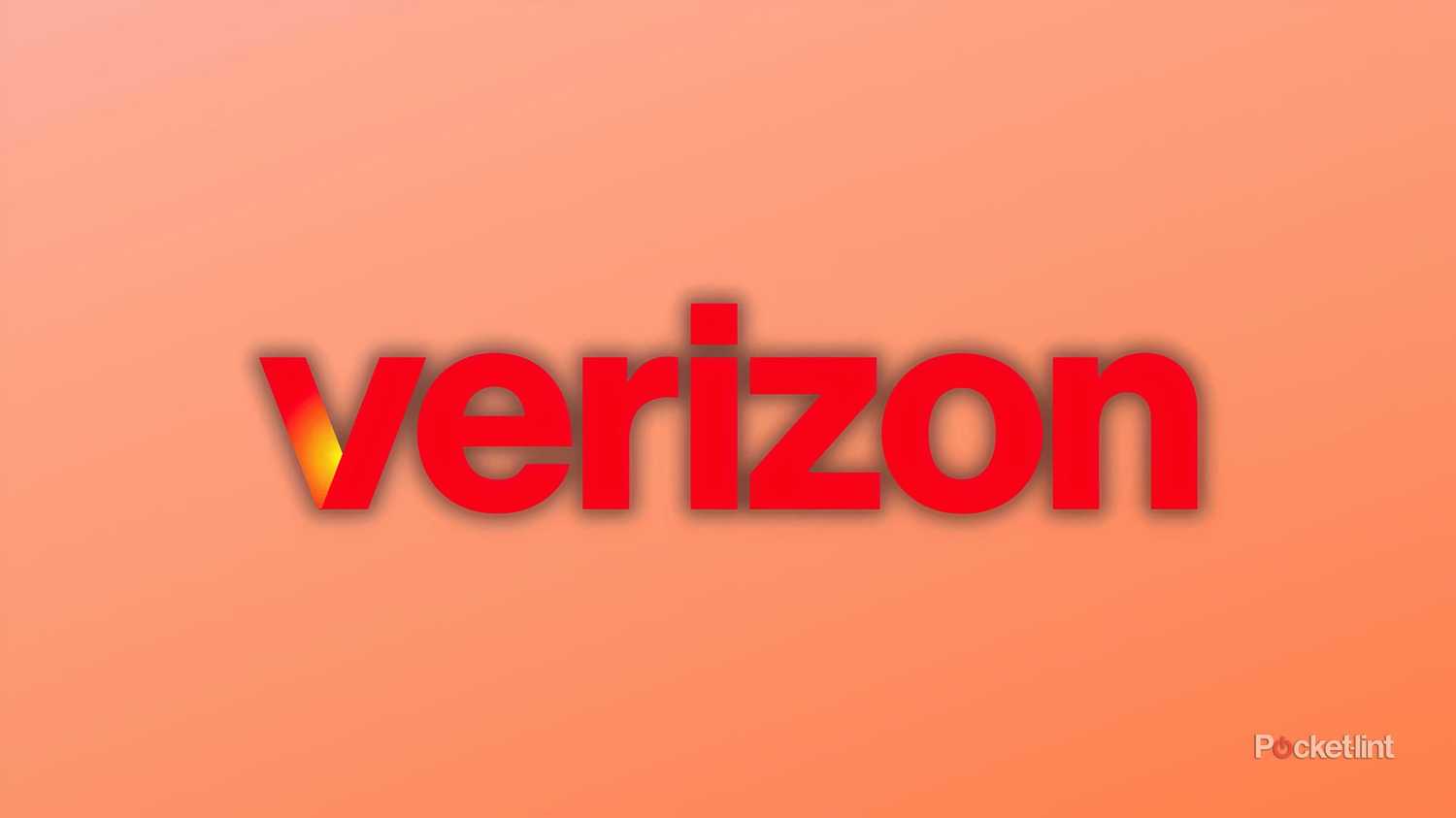 Verizon logo on a backdrop