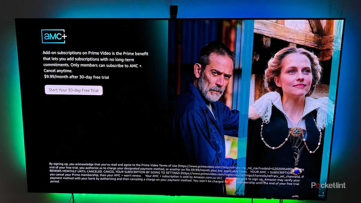 An AMC+ trial in Amazon Prime Channels.