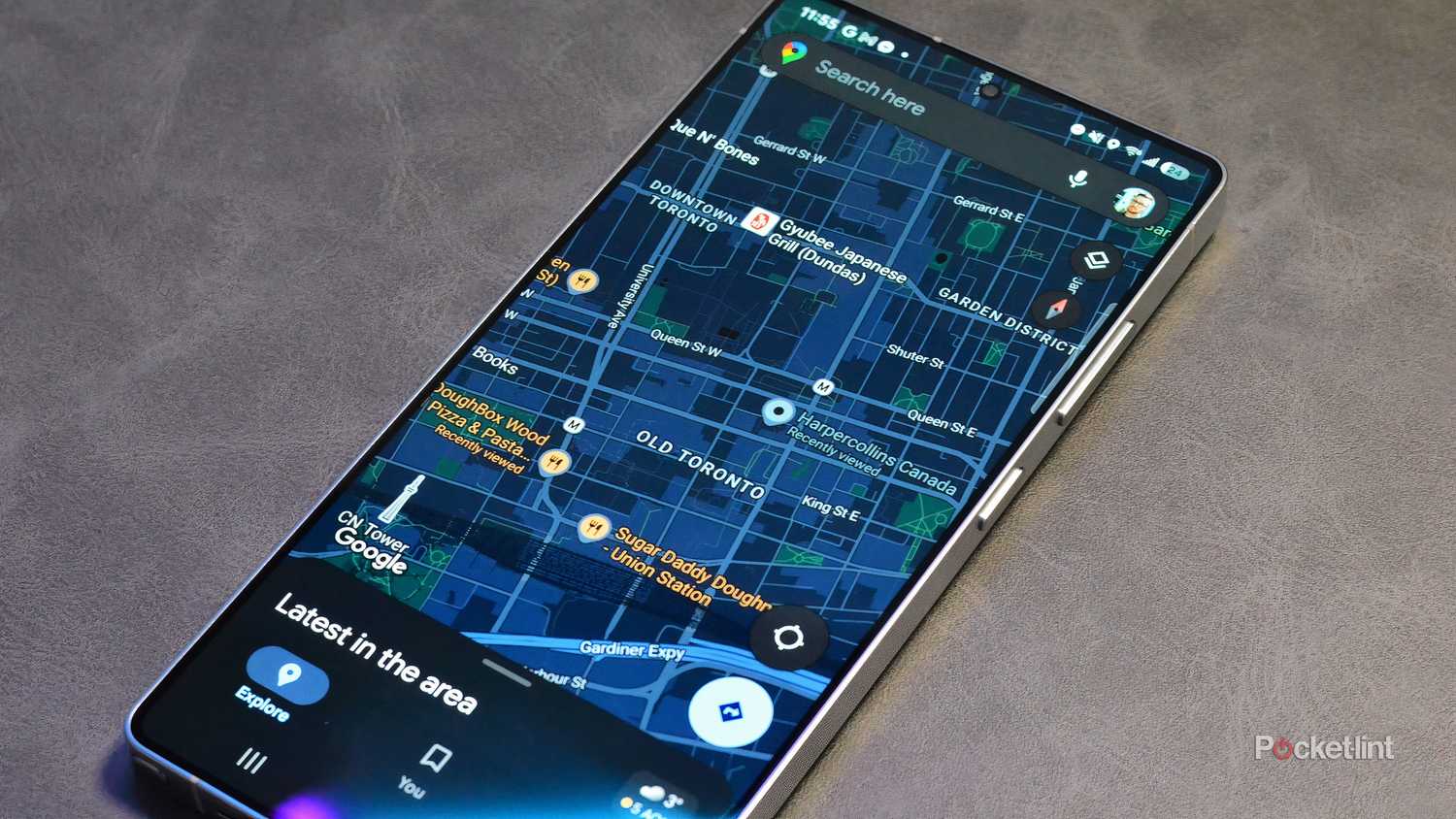 Google Maps on an Android phone. 