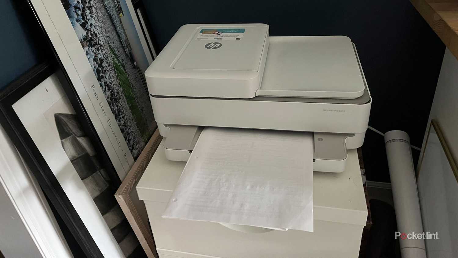 HP Envy Pro printing documents. 