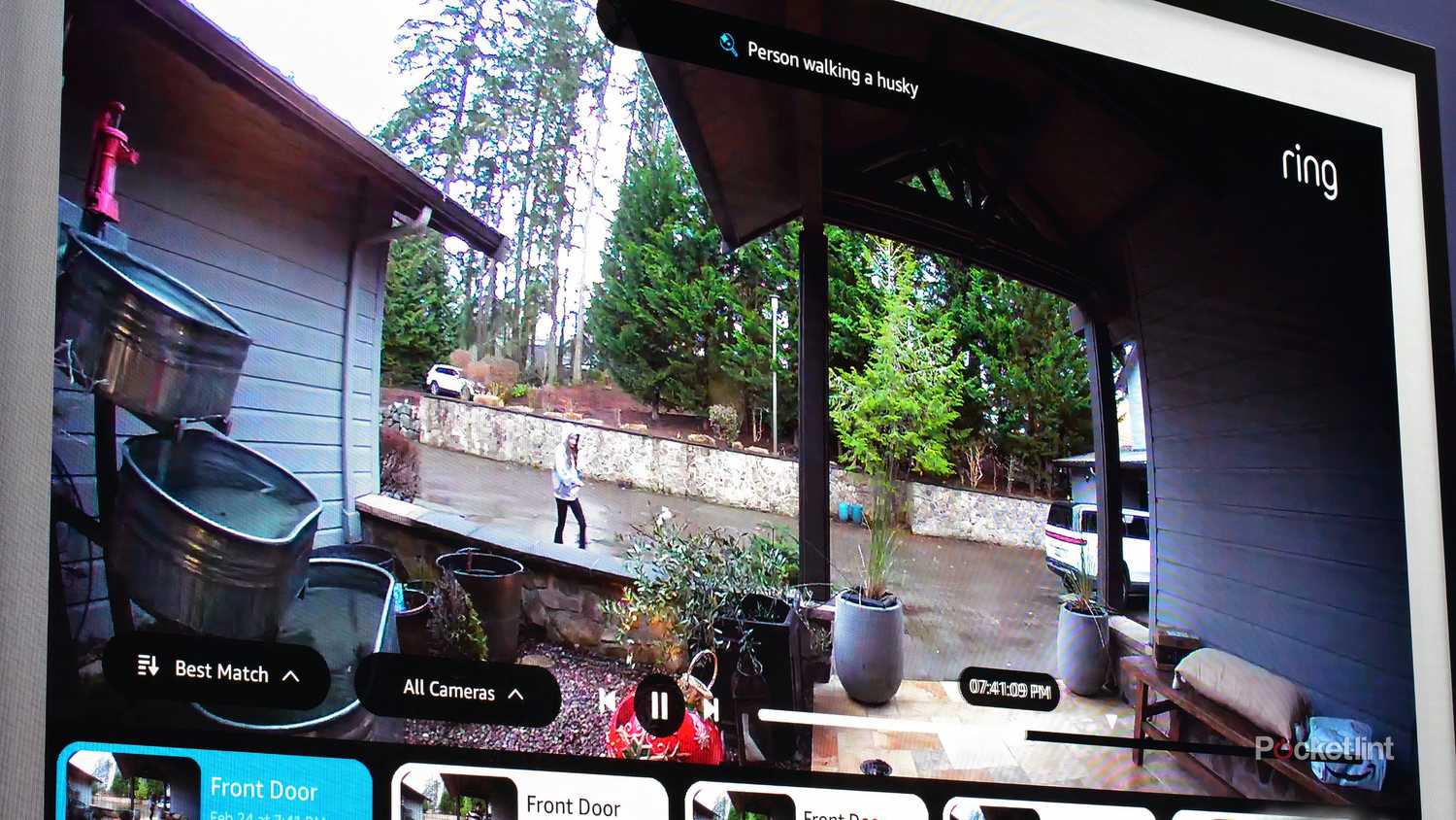 Ring camera footage of a patio. 