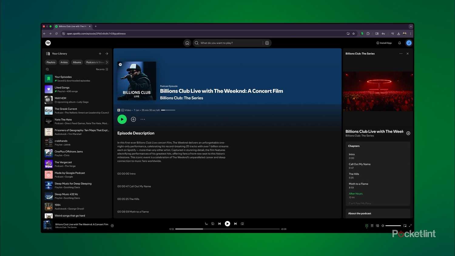 I found a full streaming concert on Spotify and was pretty impressed