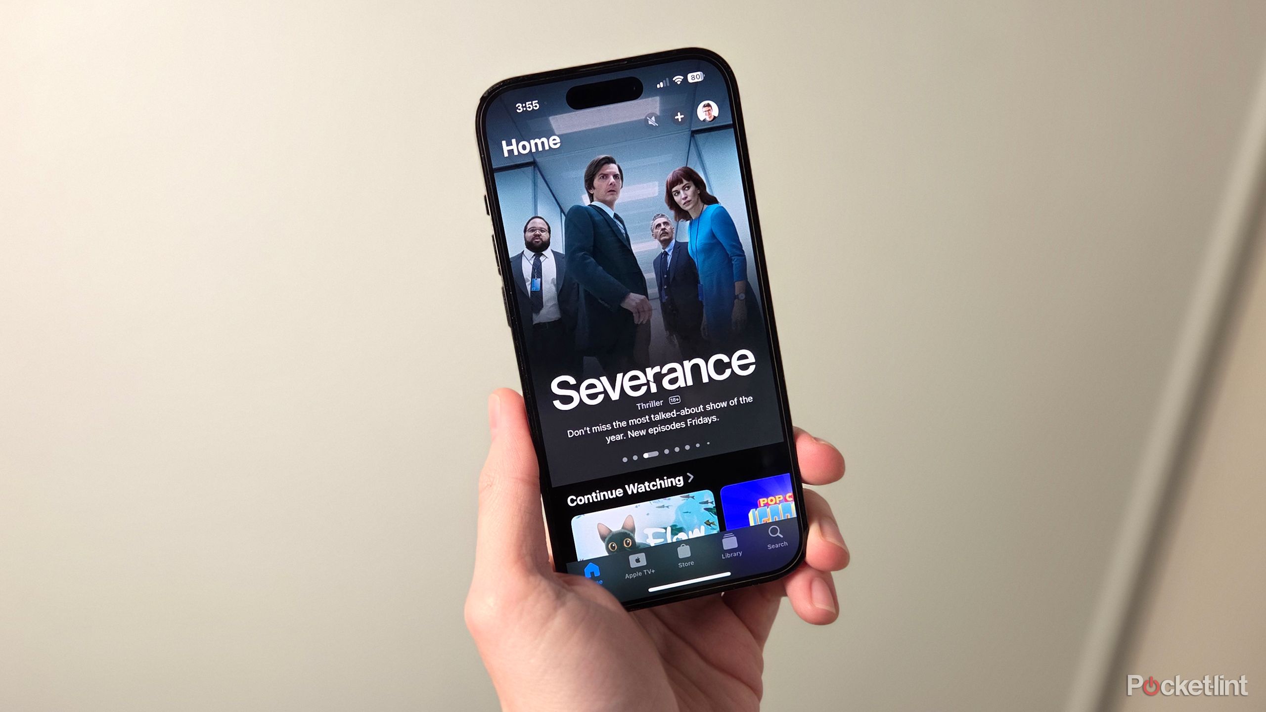 Apple TV app on iPhone.