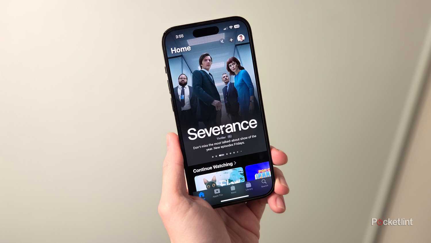 Apple TV app on iPhone.