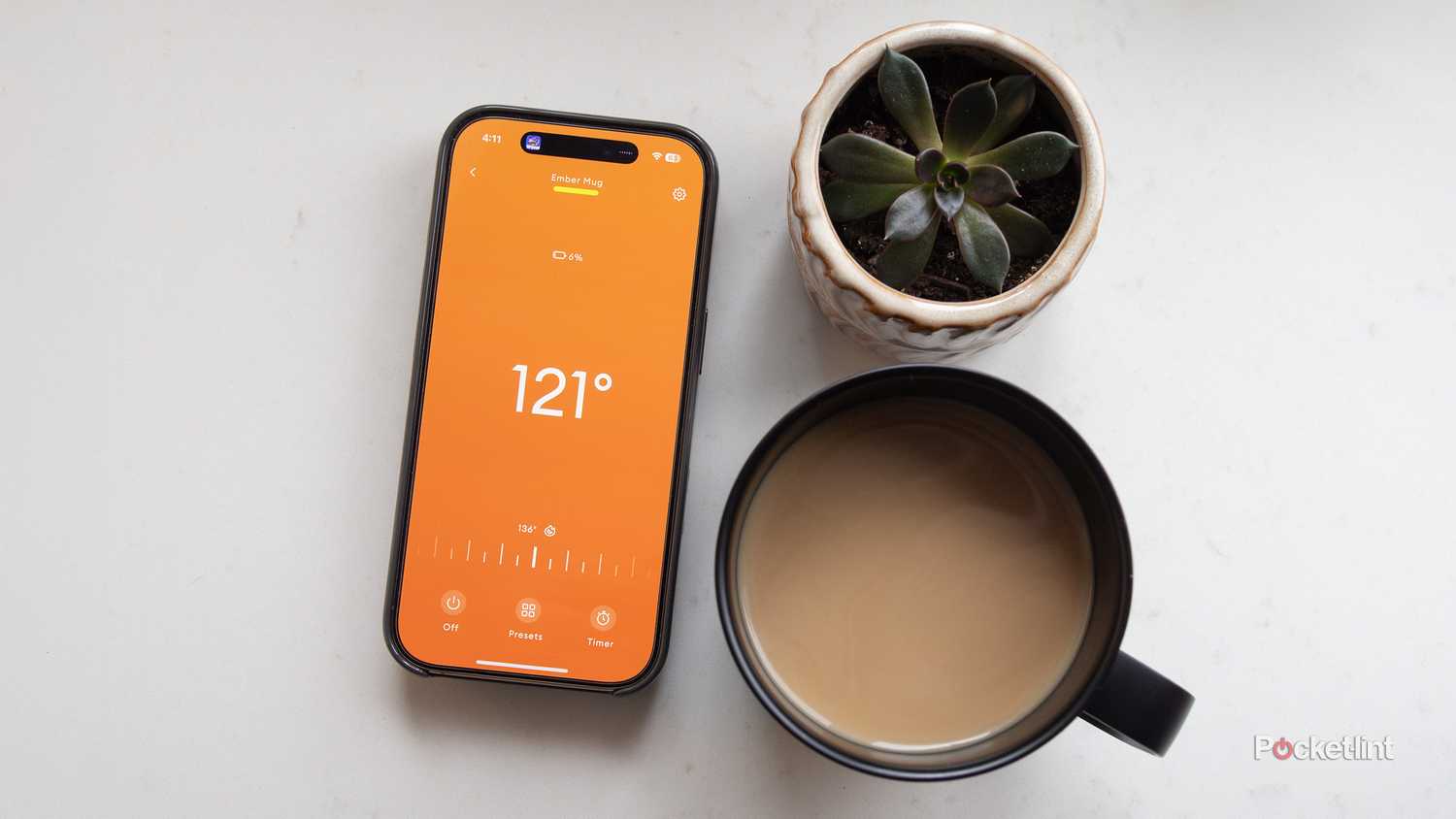 The Ember Mug 2's app 