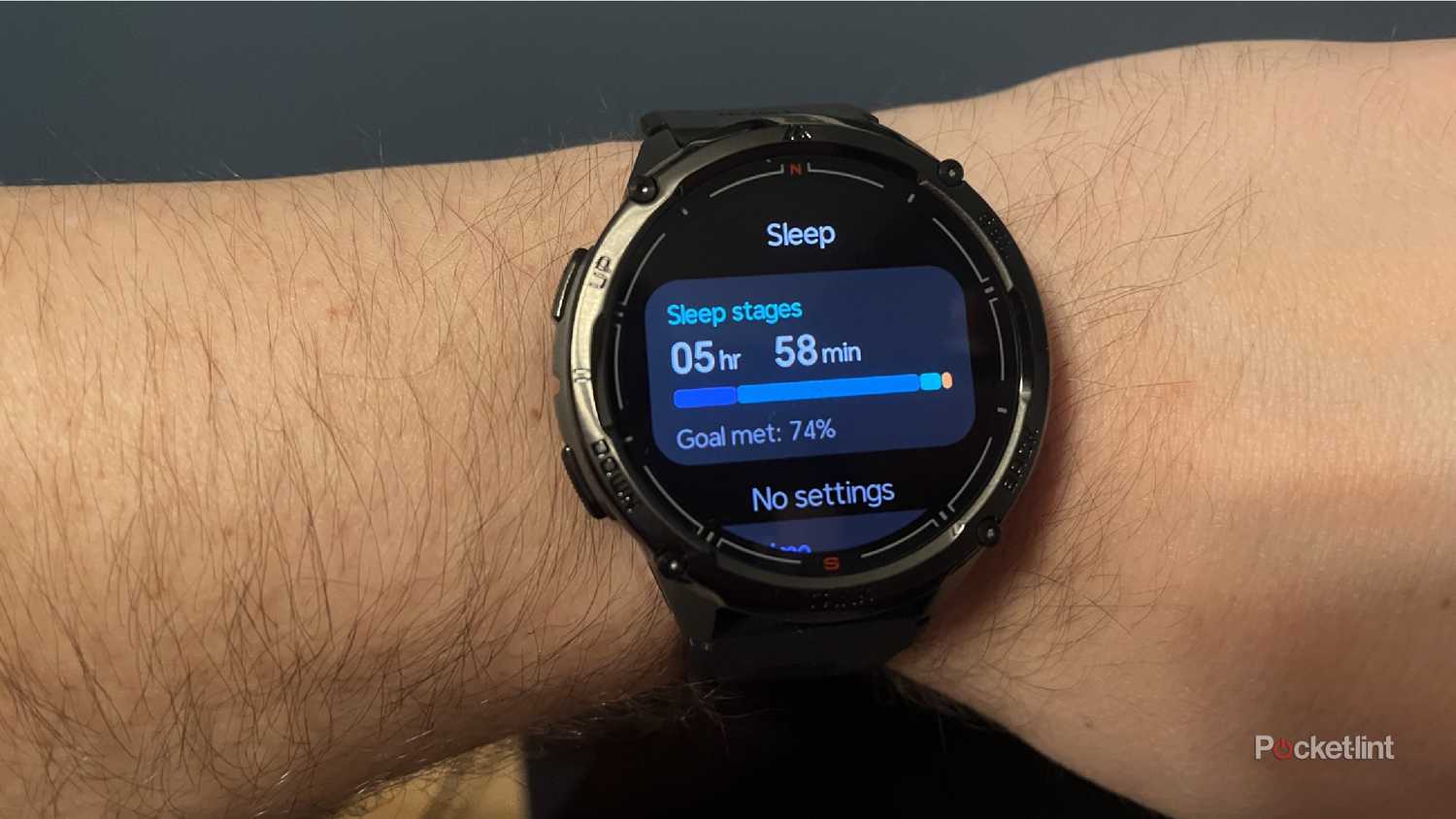 The Kospet Tank T3 Ultra 2 with sleep tracking data