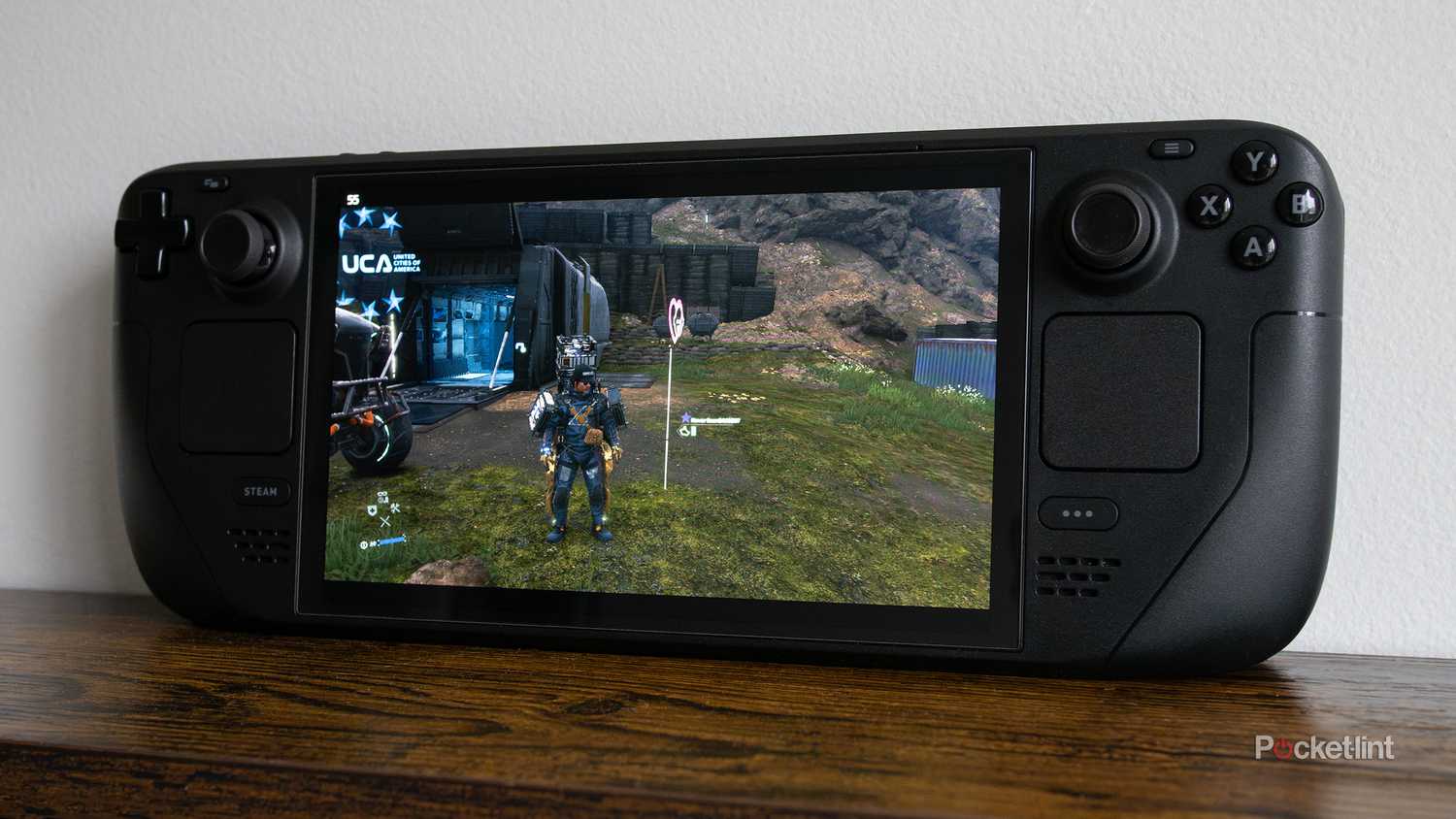 Steam Deck OLED playing Death Stranding