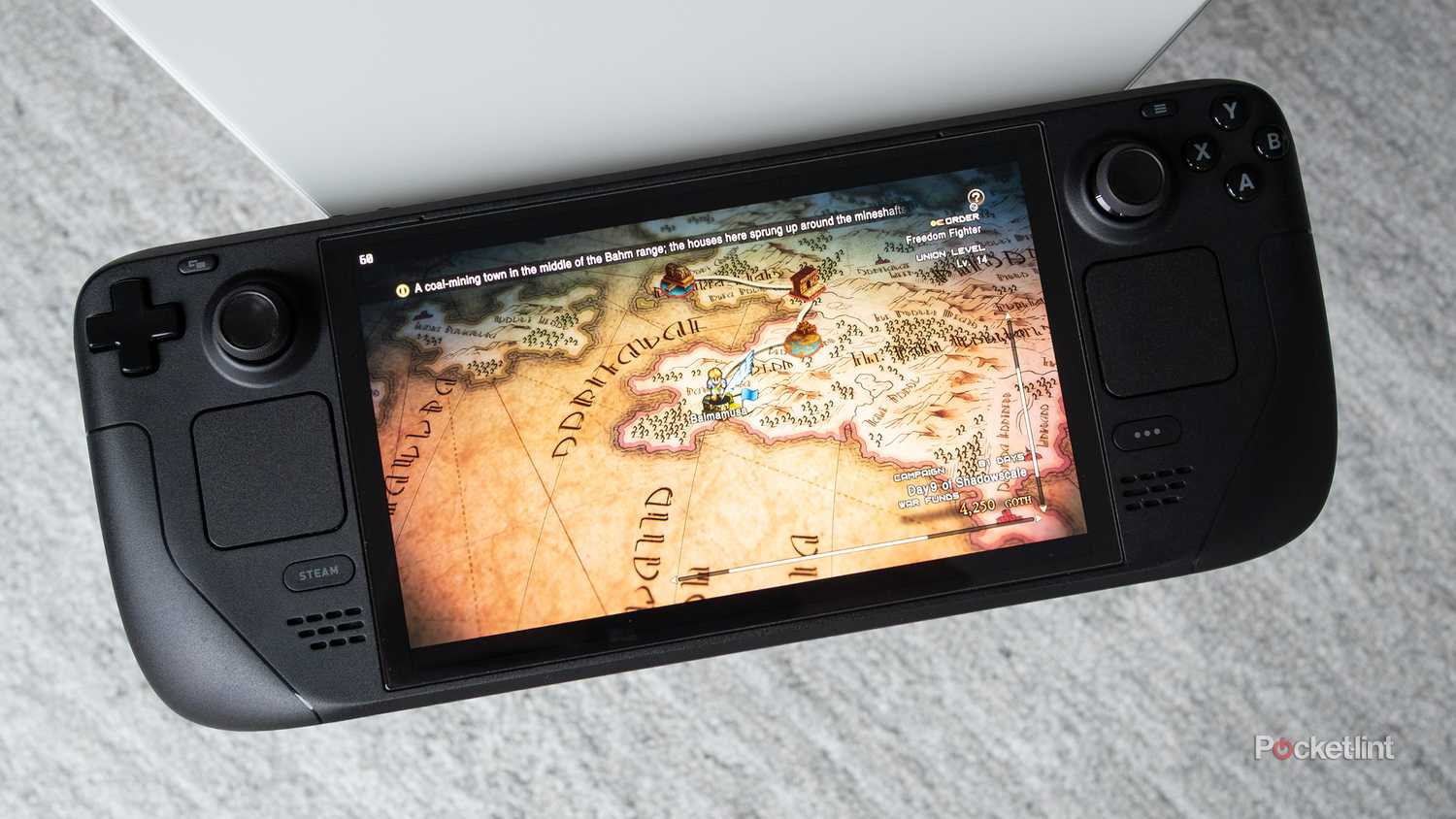 The Steam Deck OLED playing Ogre Battle