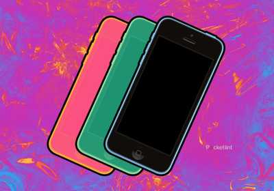 3 iPhone 5cs against plastic. 