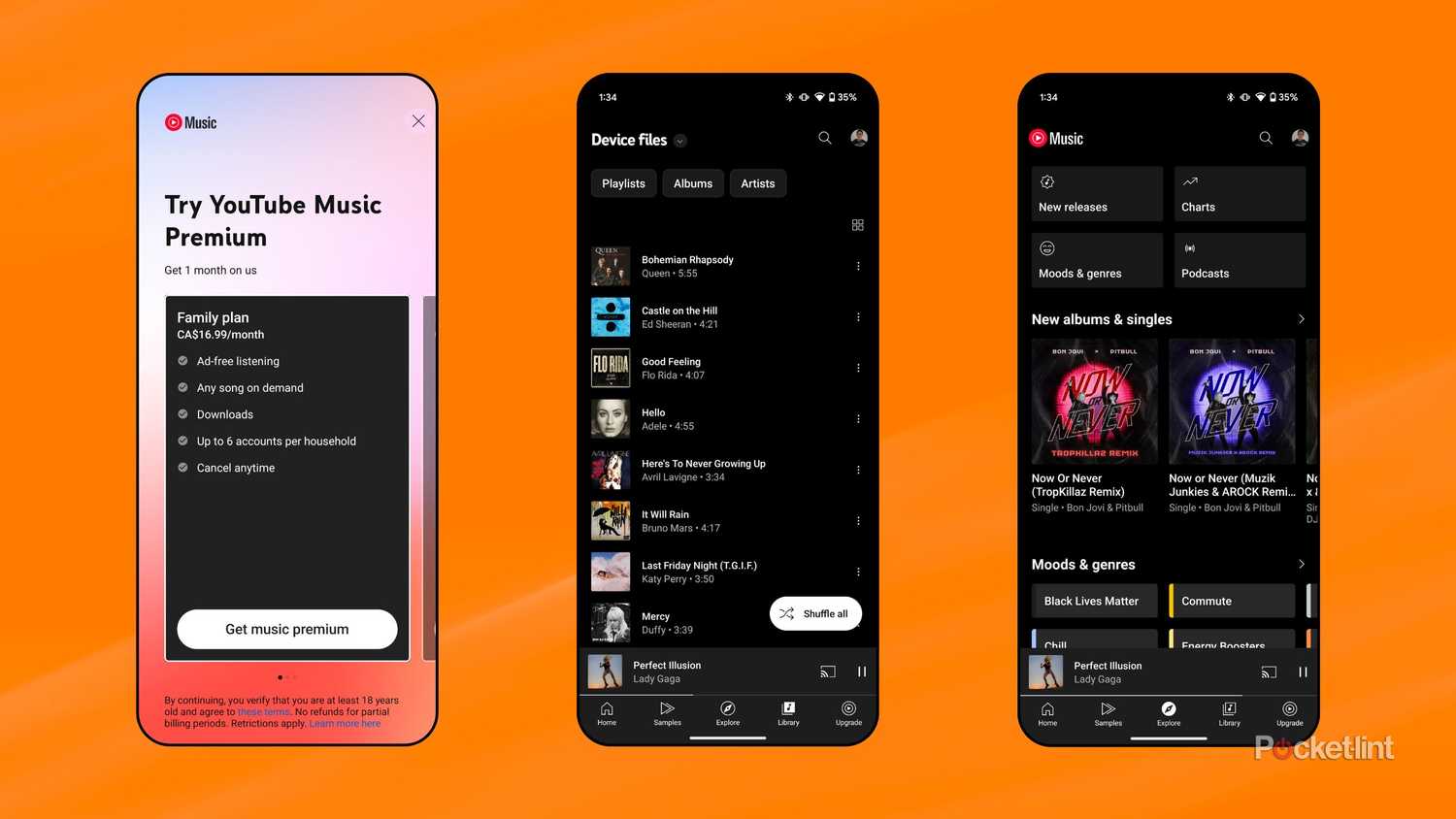 YouTube Music screenshots
