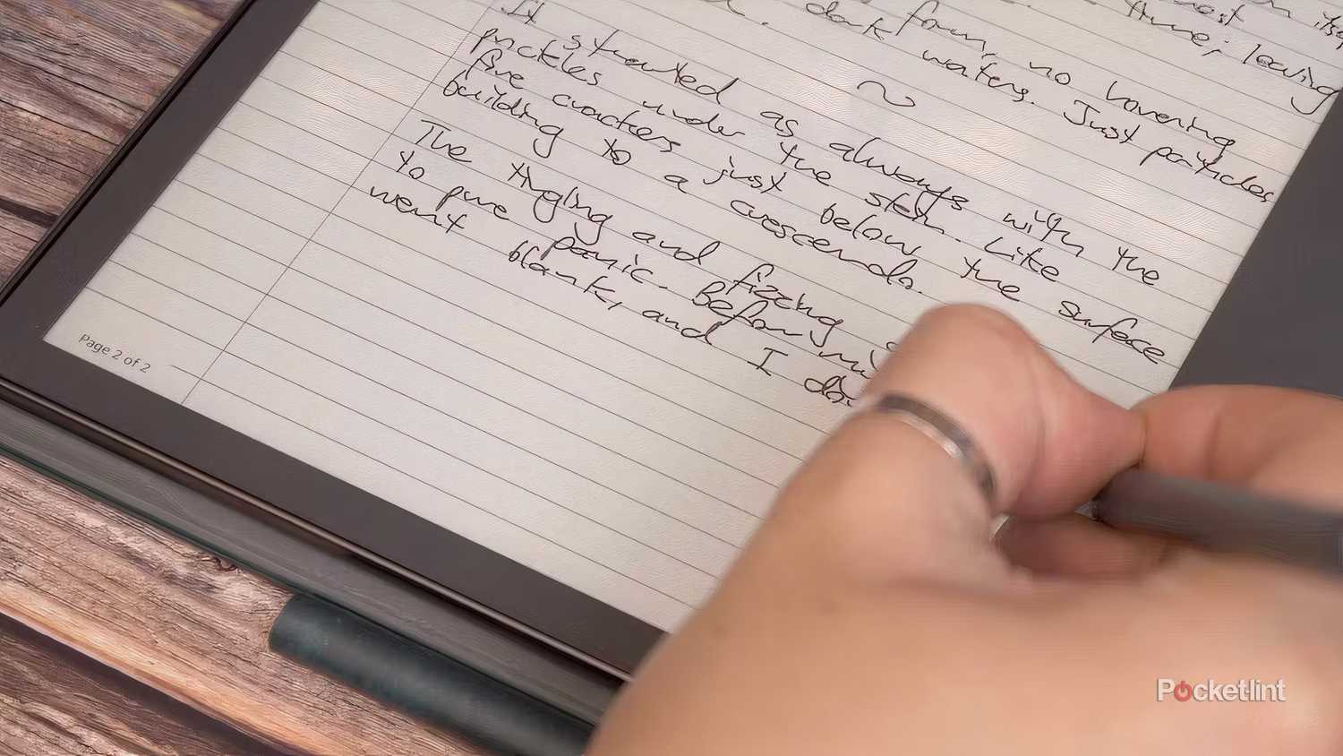 Writing with an Amazon Kindle Scribe.