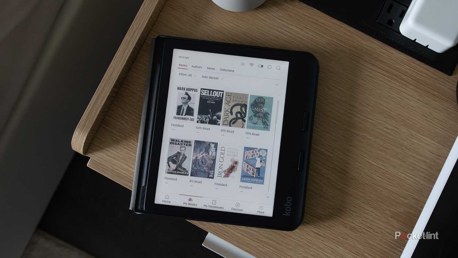 Kobo Libra Colour on a bedside table 
