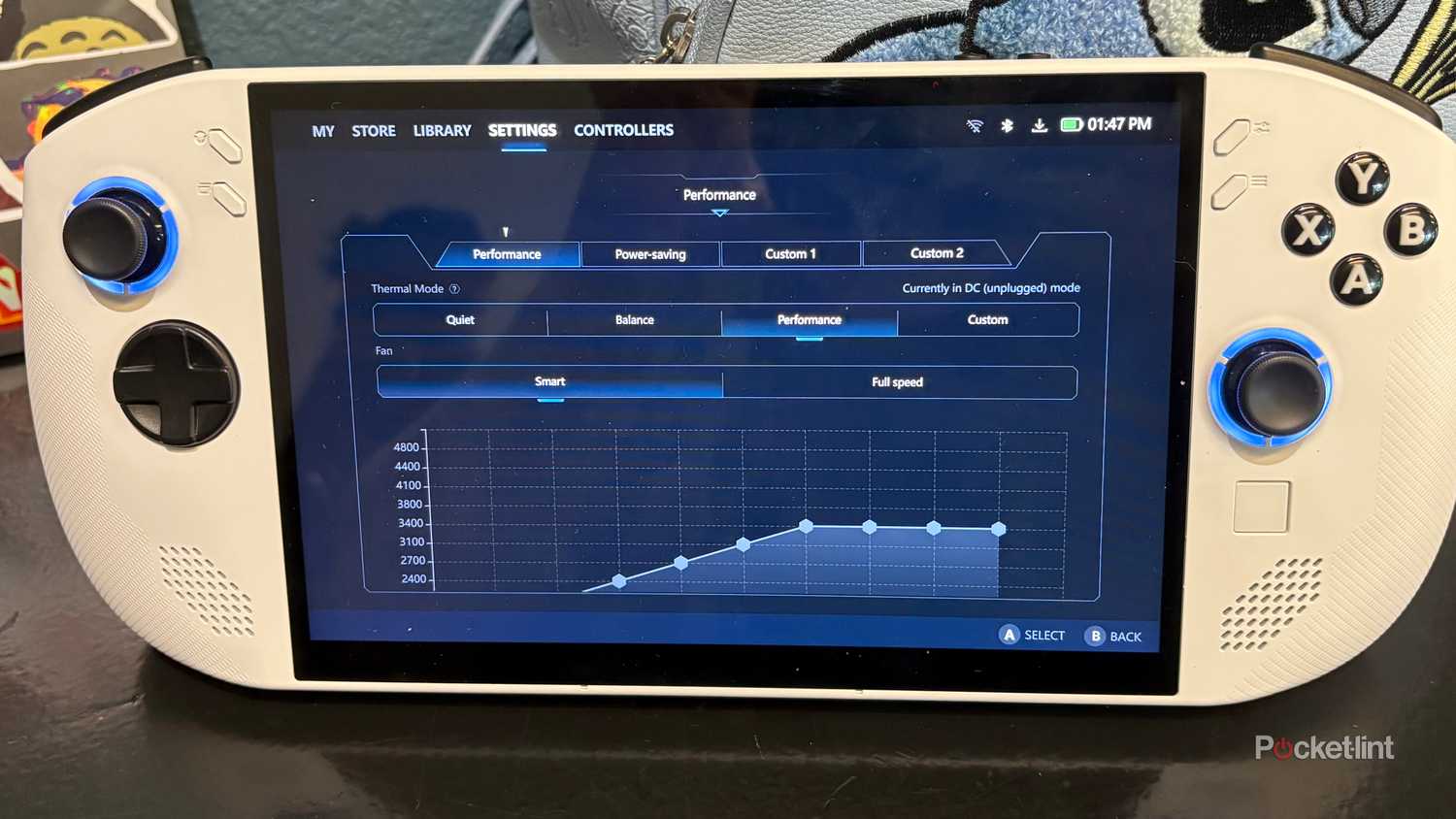 Lenovo Legion Go18 settings. 