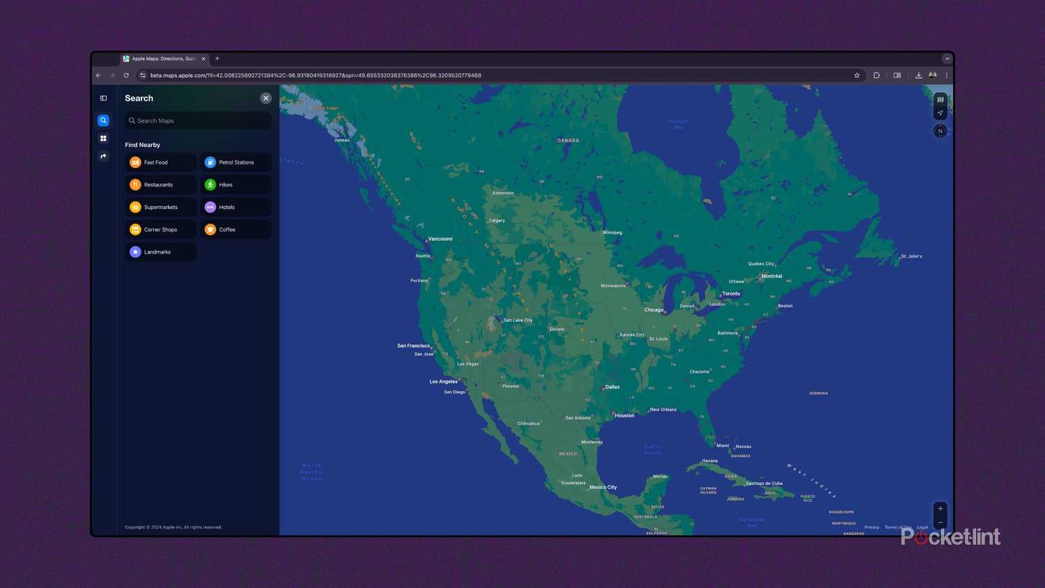 How to access Apple Maps using your web browser