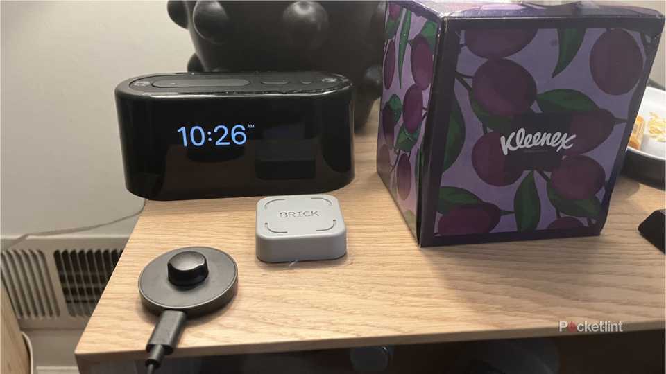 The Brick on a nightstand