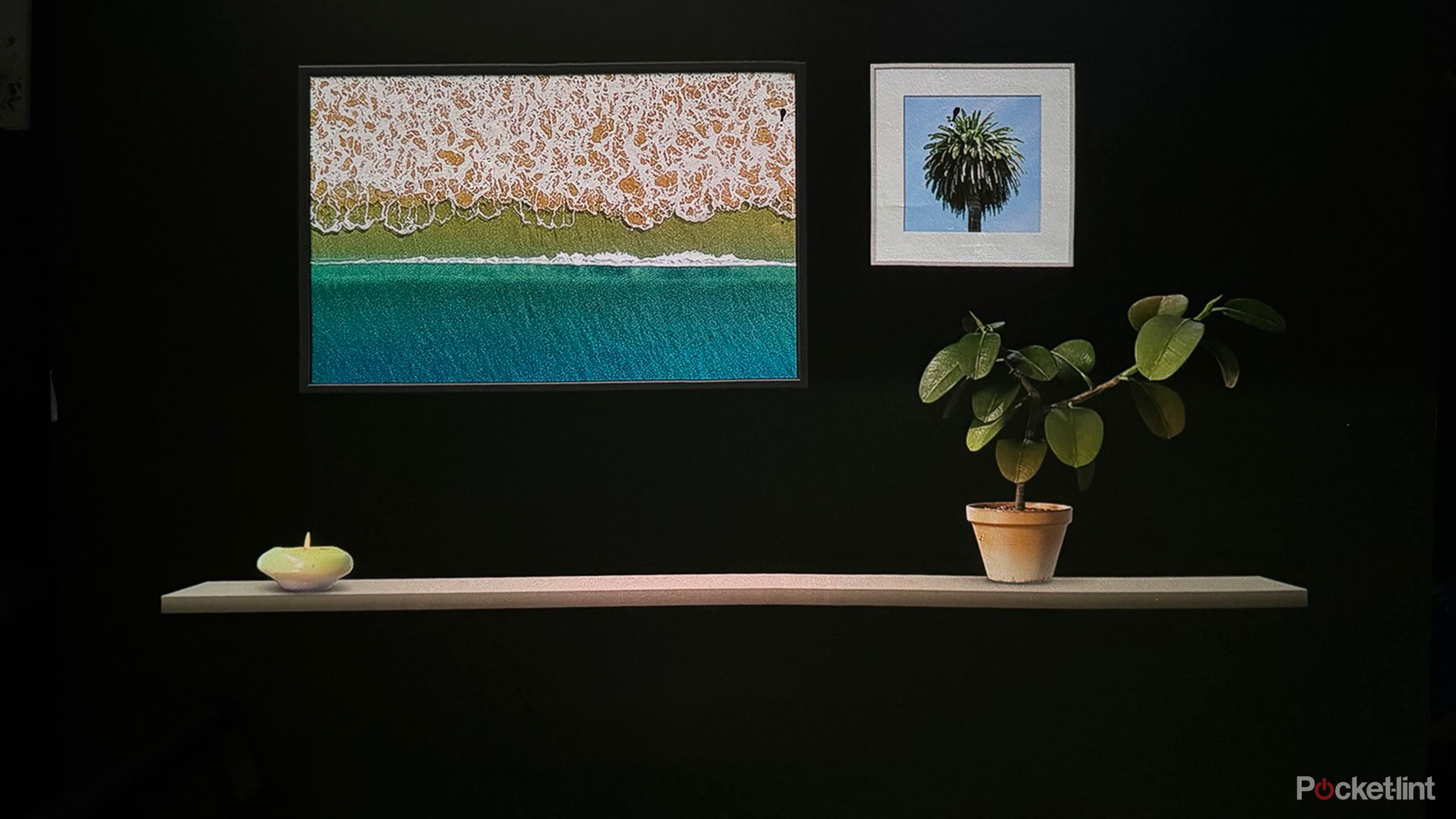 Ambient wall display on Samsung Premiere 5 Projector.