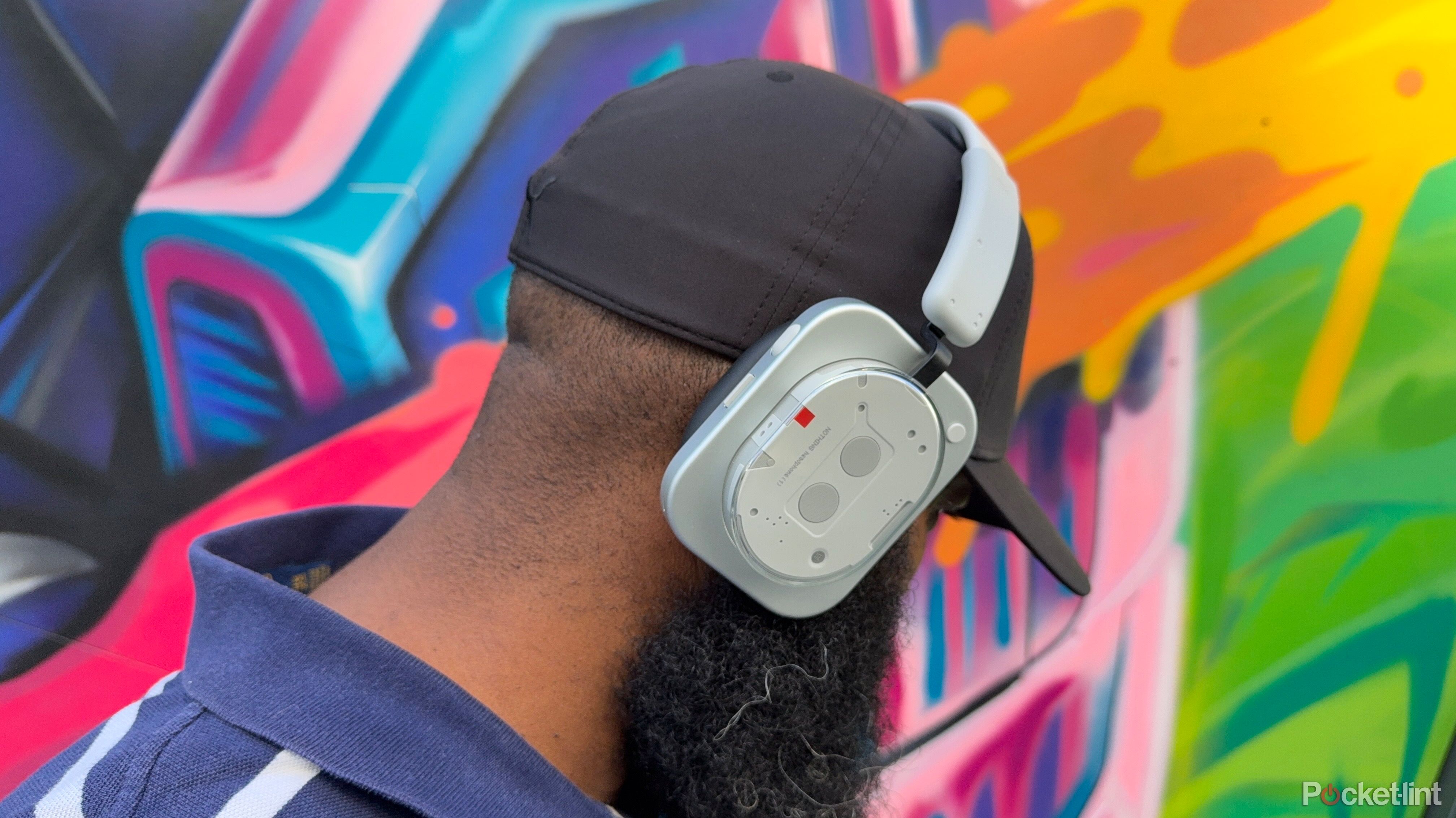 Tshaka wearing Nothing Headphone (1).