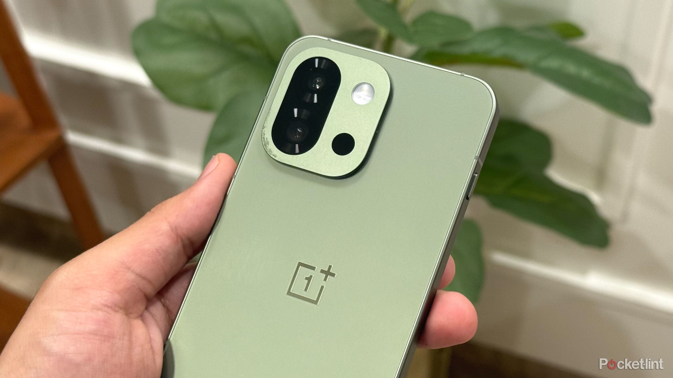 Close up of the OnePlus 13s' rear design