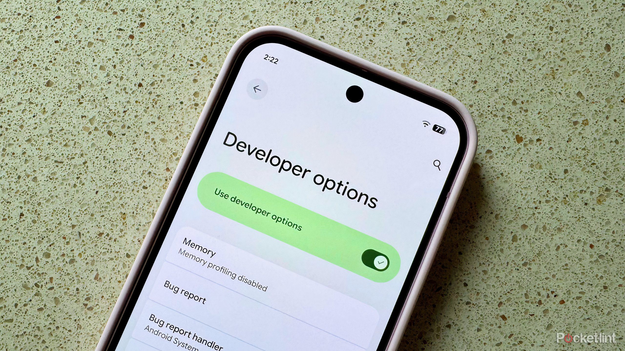 Android Developer options hero