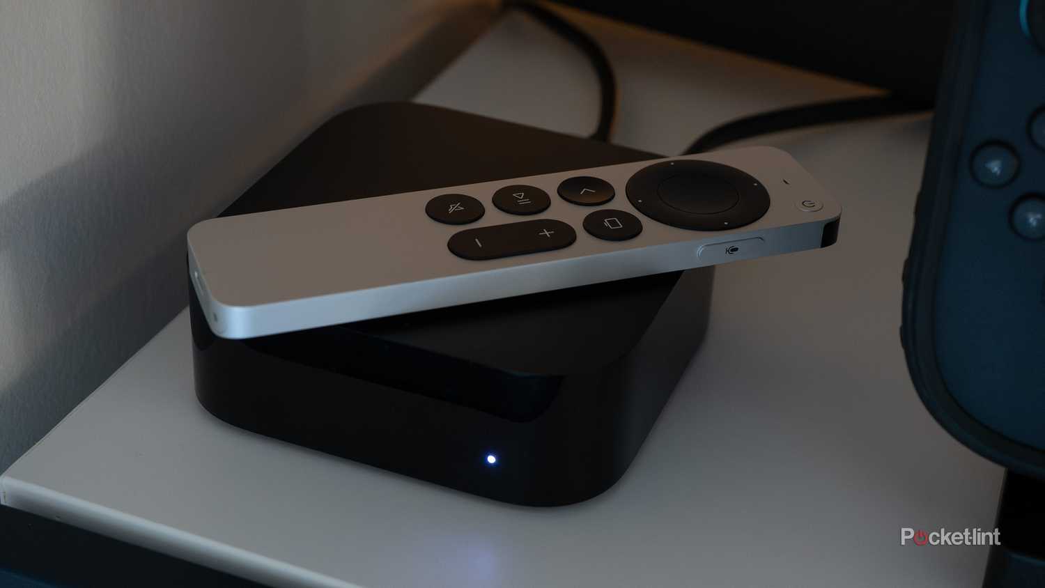 An Apple TV 4K and remote. 