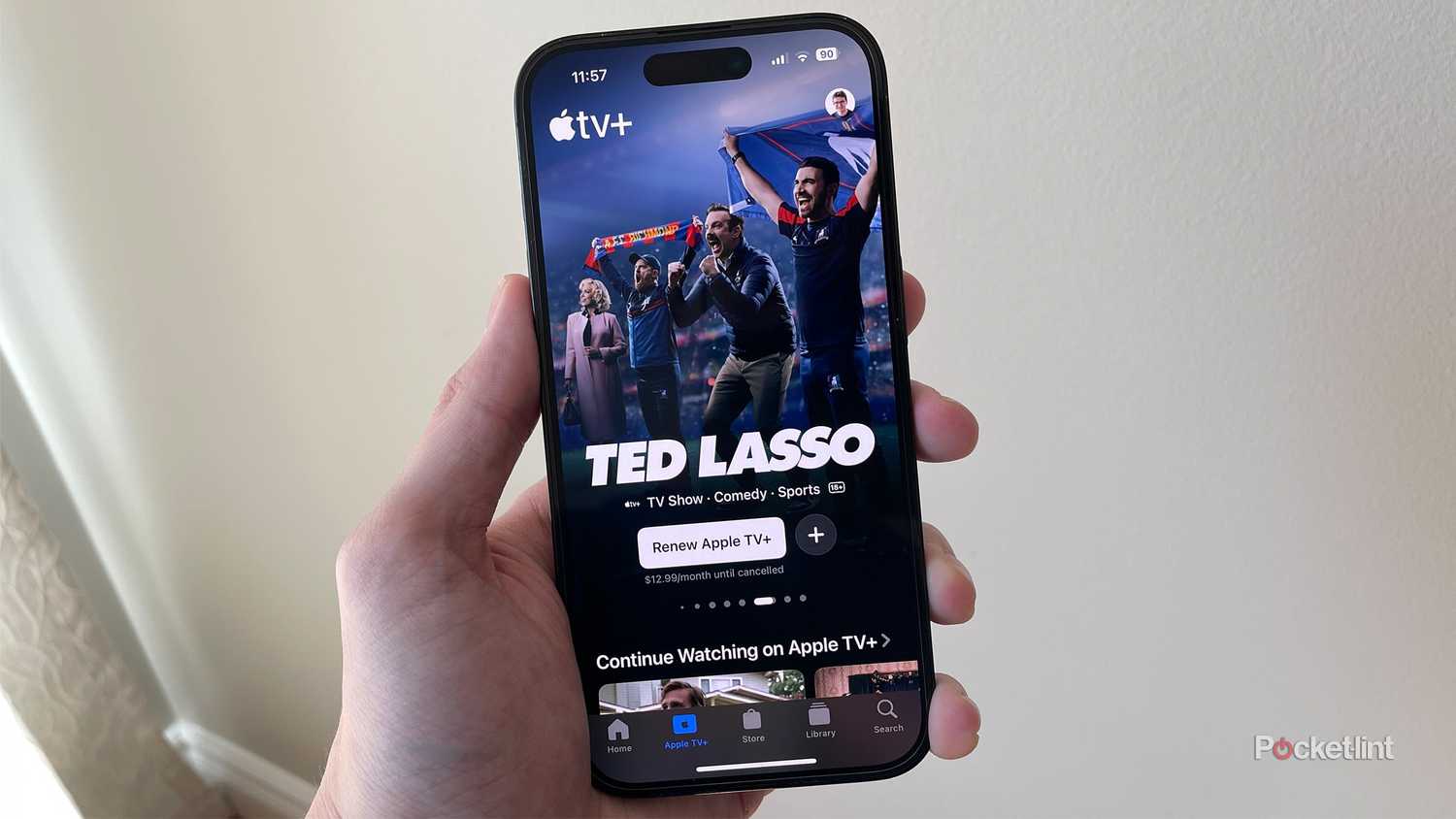 Apple TV+ on iPhone.