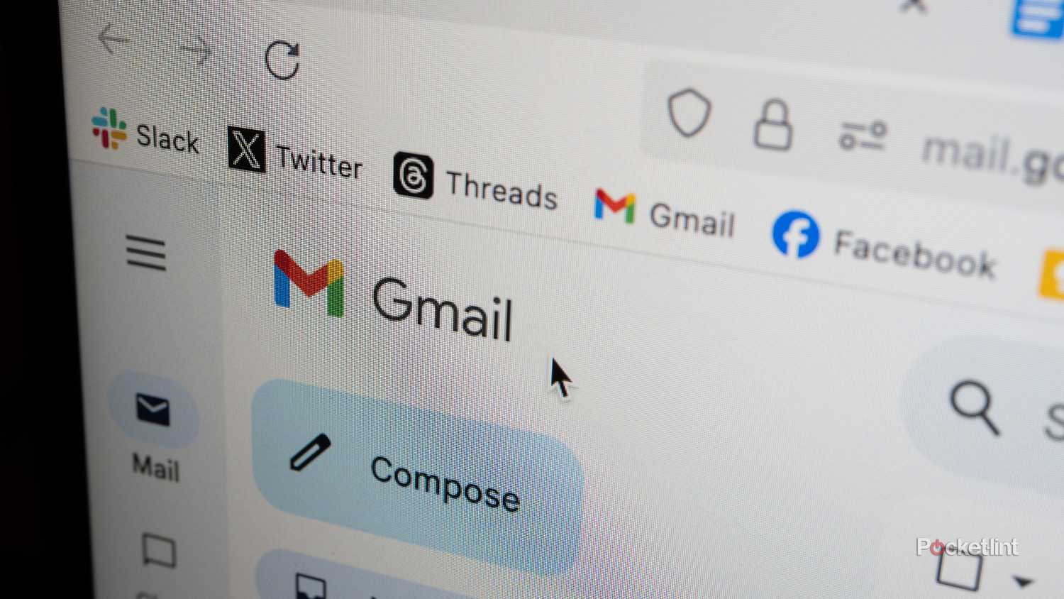 Gmail on a MacBook