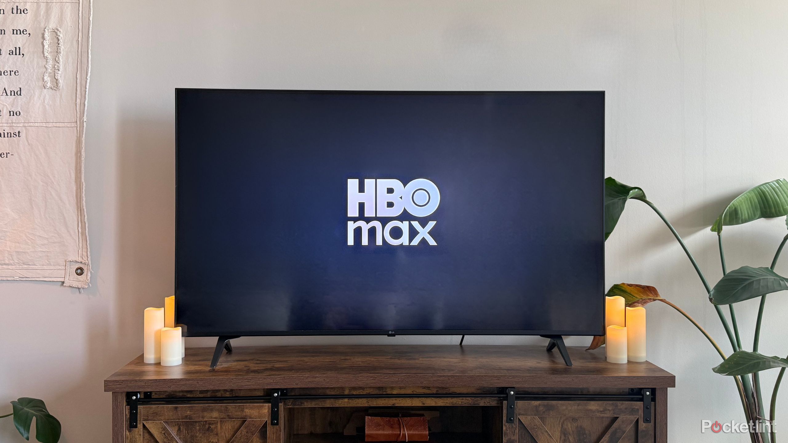 HBO Max on a TV. 