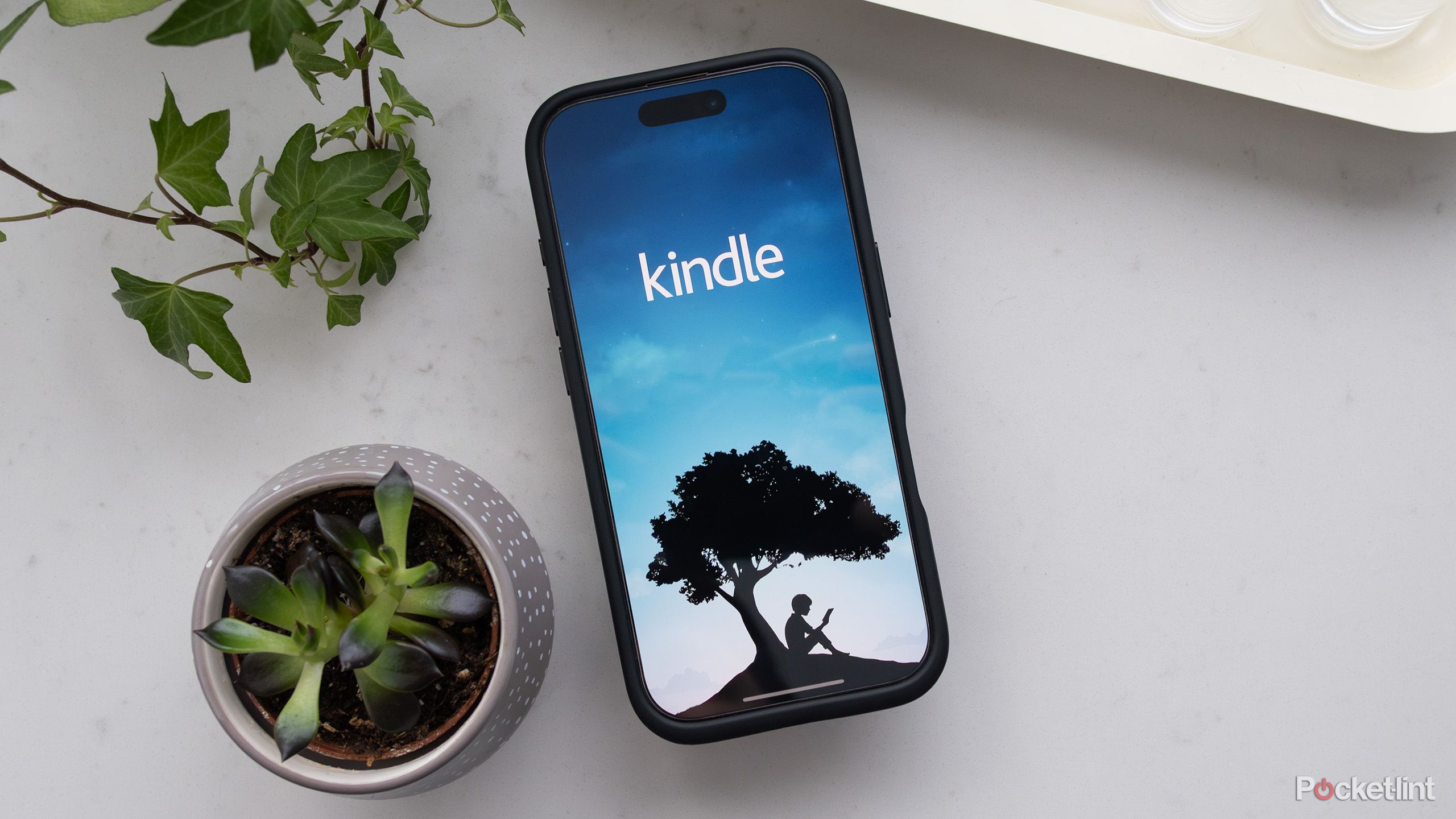 The Kindle app on an iPhone 16 Pro 