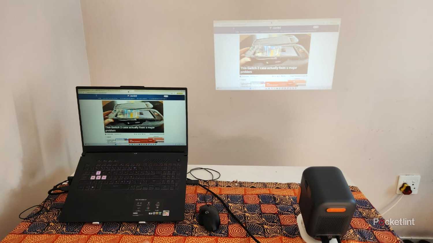 I replaced my monitor with a projector and it leveled up my workday