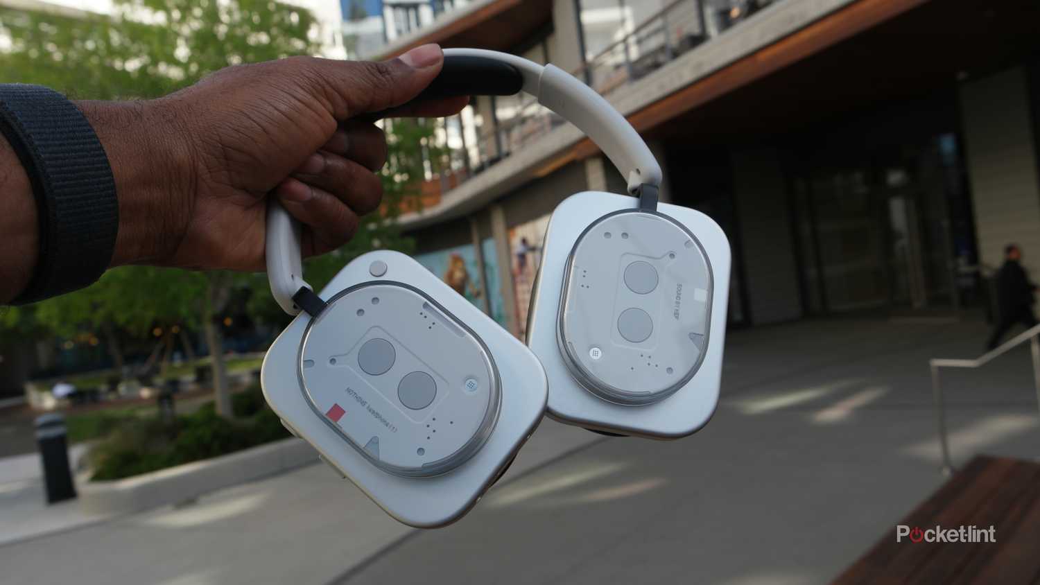 Nothing Headphone (1) showing how the earcups smack each other