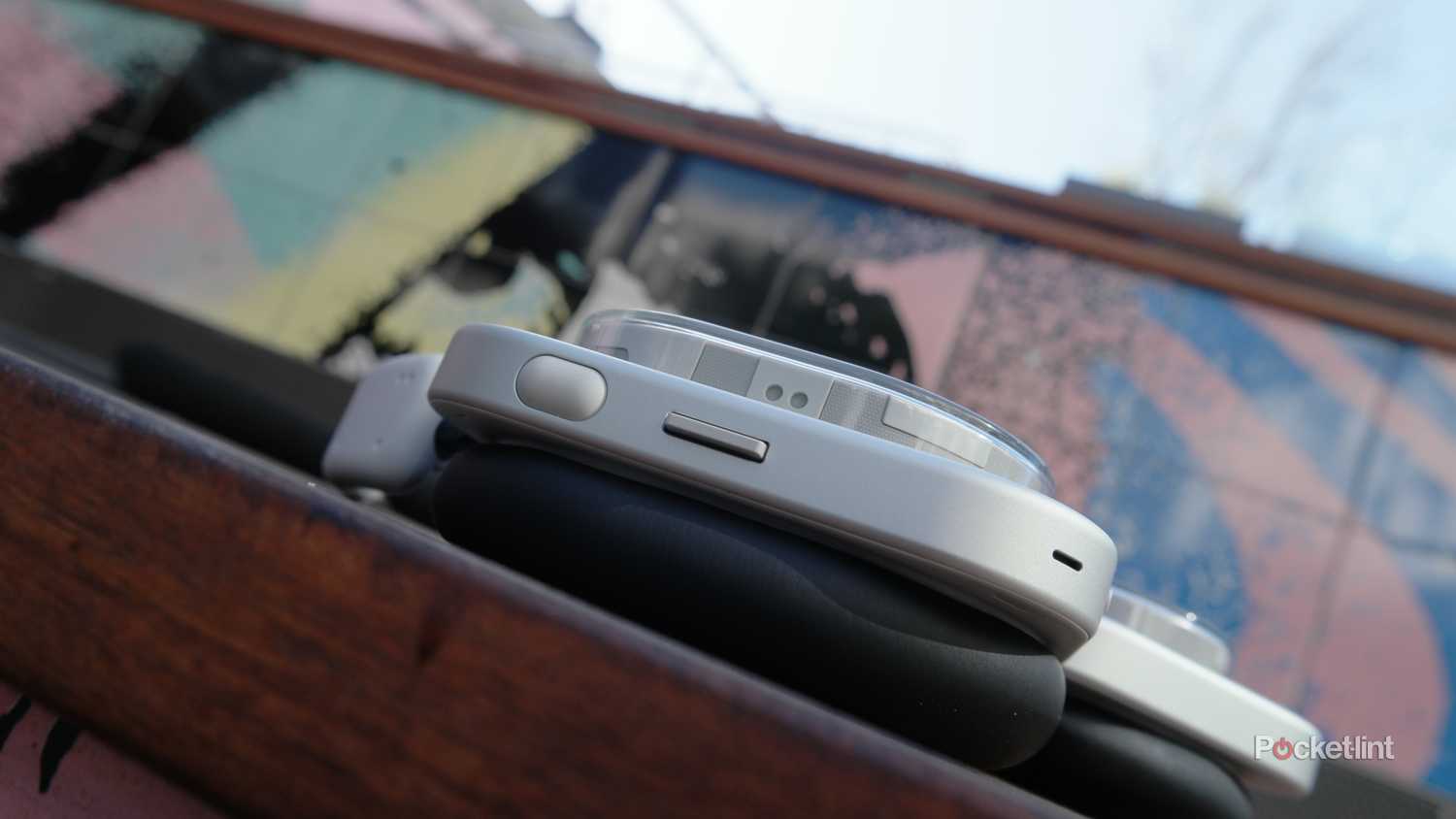 Nothing Headphone (1) showing paddle control and roller wheel