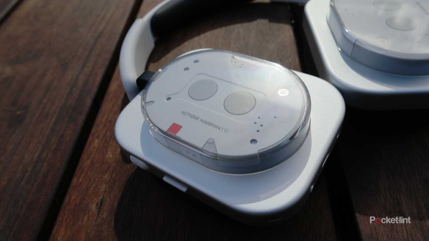 Nothing Headphone (1) right earcup with the red chip showing