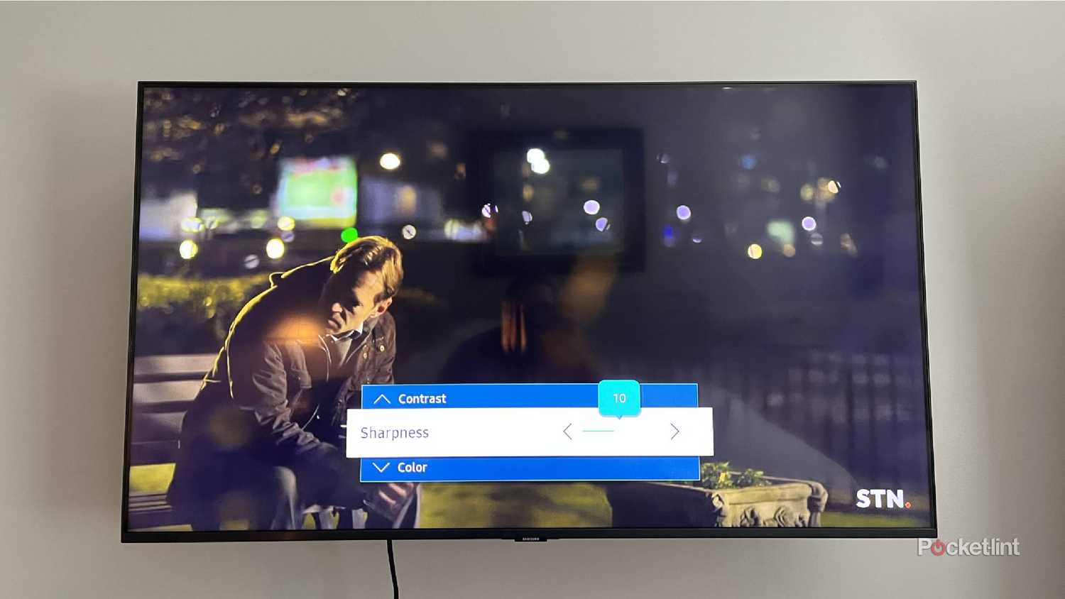 Changing the sharpness on a Samsung smart TV
