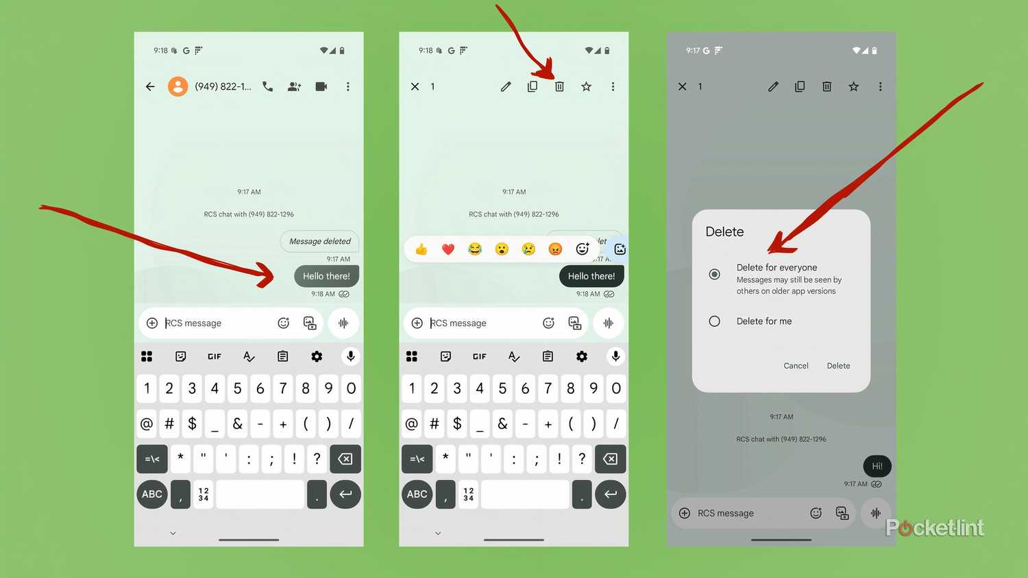 How I unsend messages on my Android phone