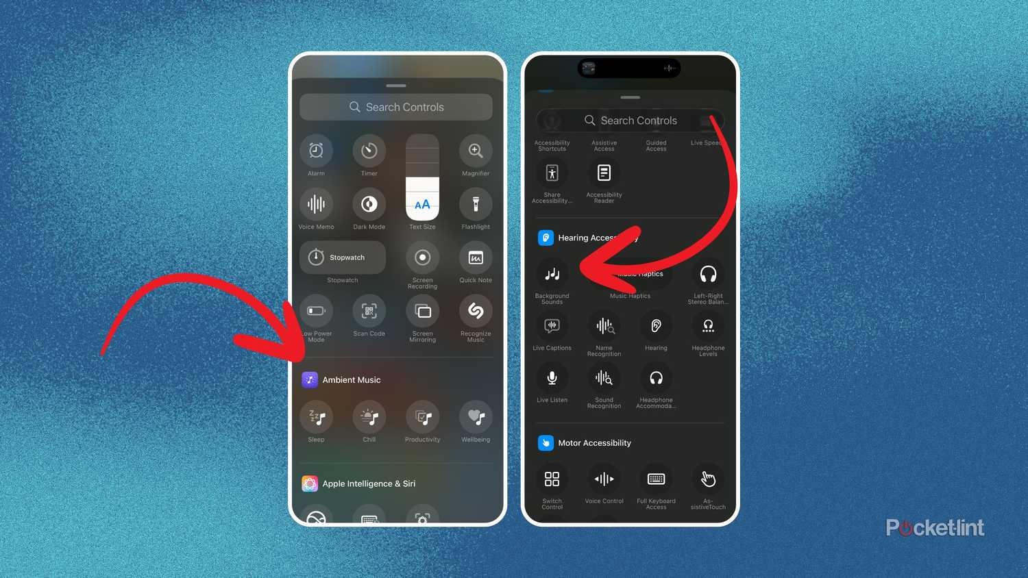 Control Center additions. 