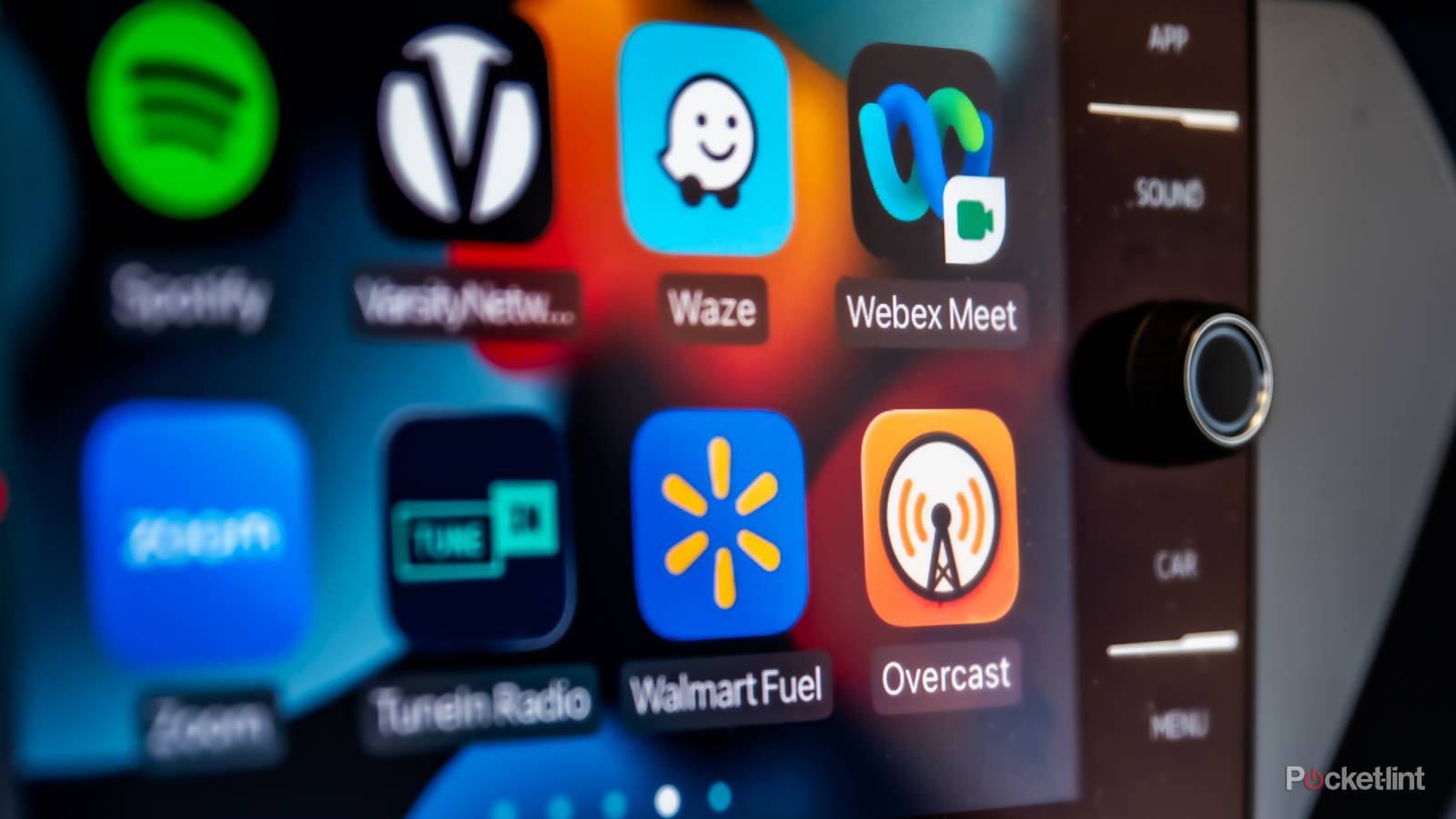 A close of of CarPlay homescreen icons.