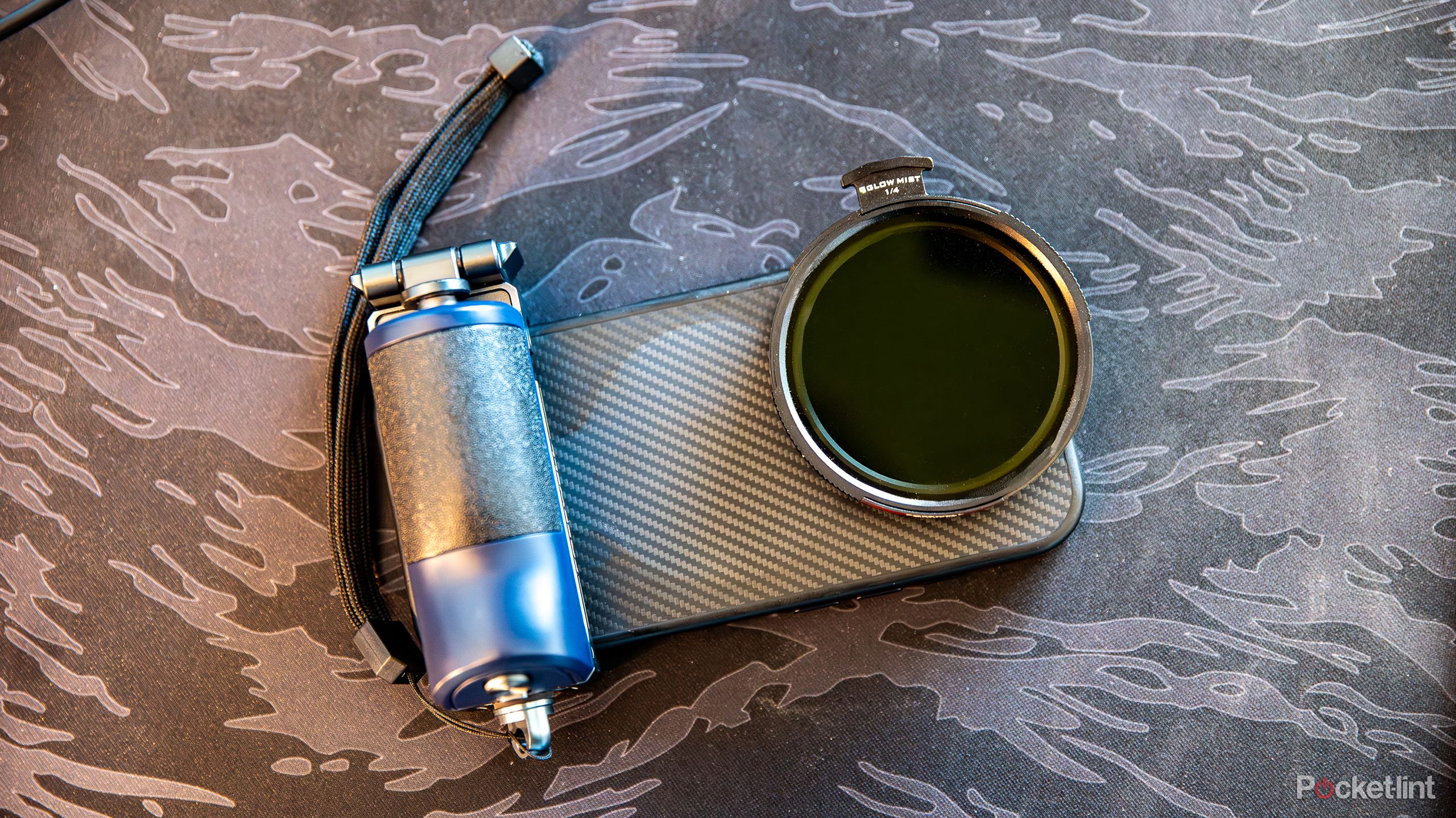 A still photo of the Freewell iPhone 16 Pro Hybrid Filter kit. 