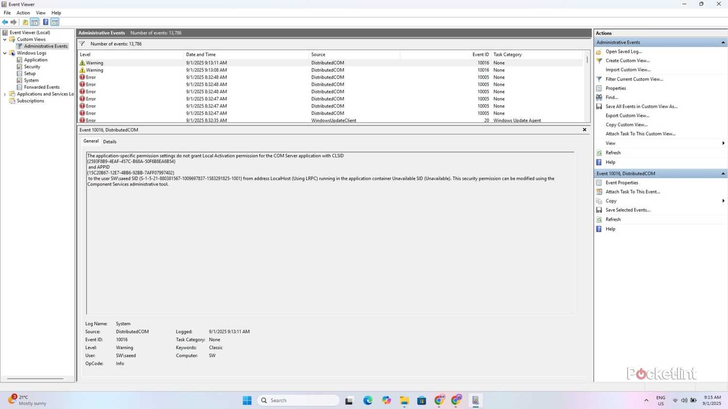 Windows 11 Event Viewer