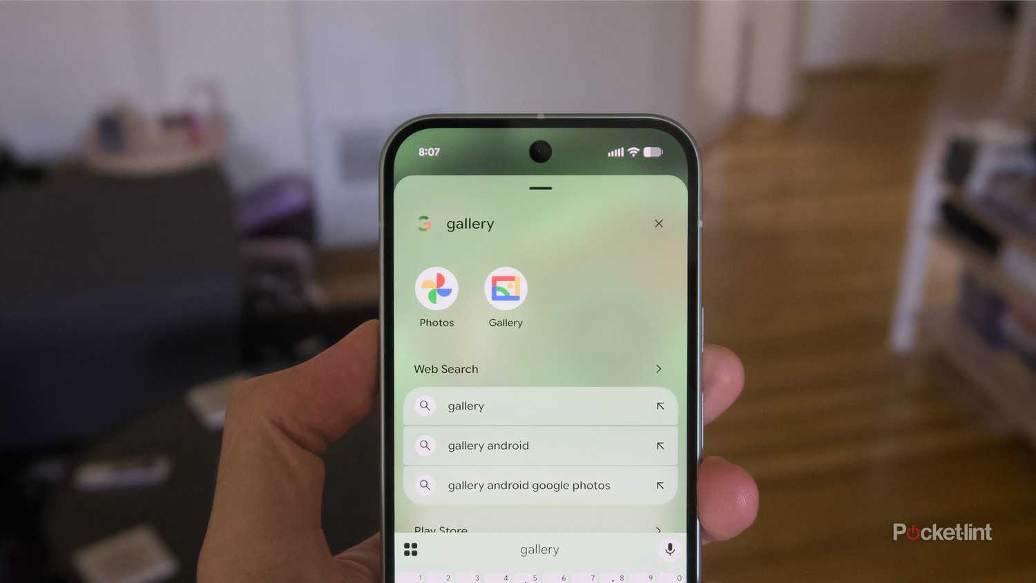 The Google Photos icon and the Google Gallery icon side-by-side on a Pixel 9.