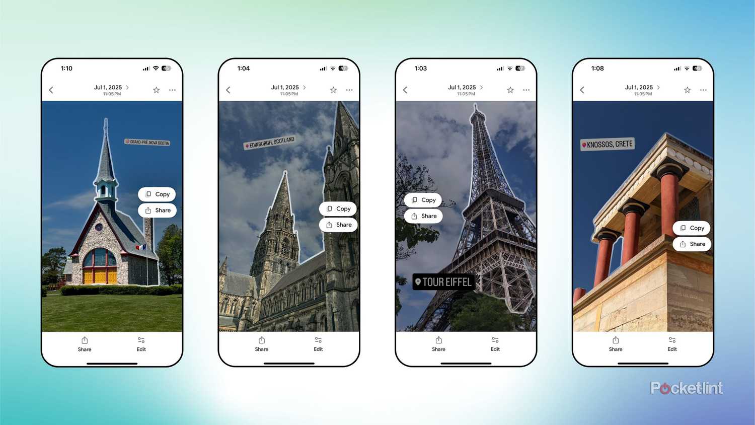 Google Photos create stickers iOS screenshots