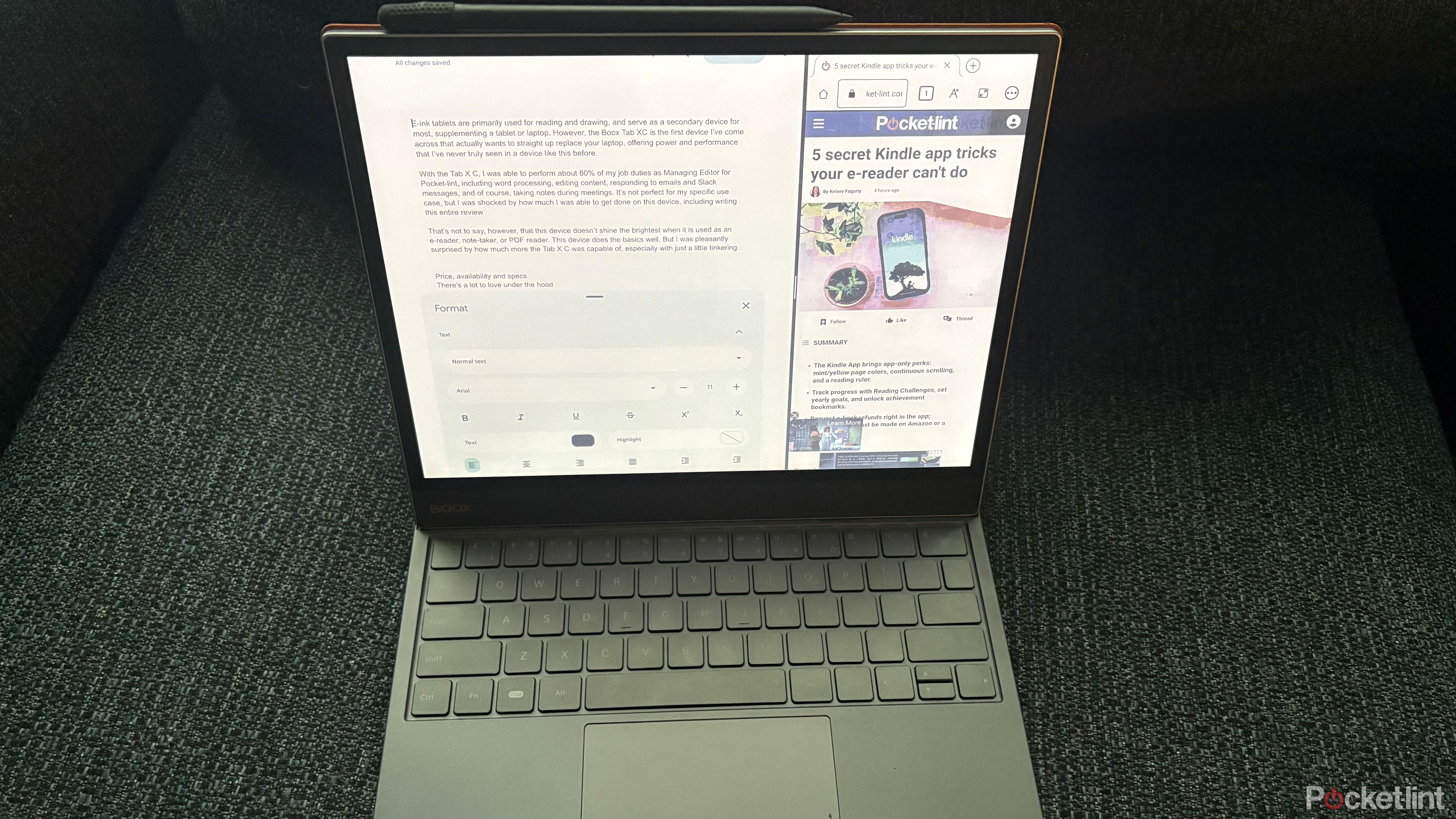 This clever E Ink tablet really wants to replace your laptop